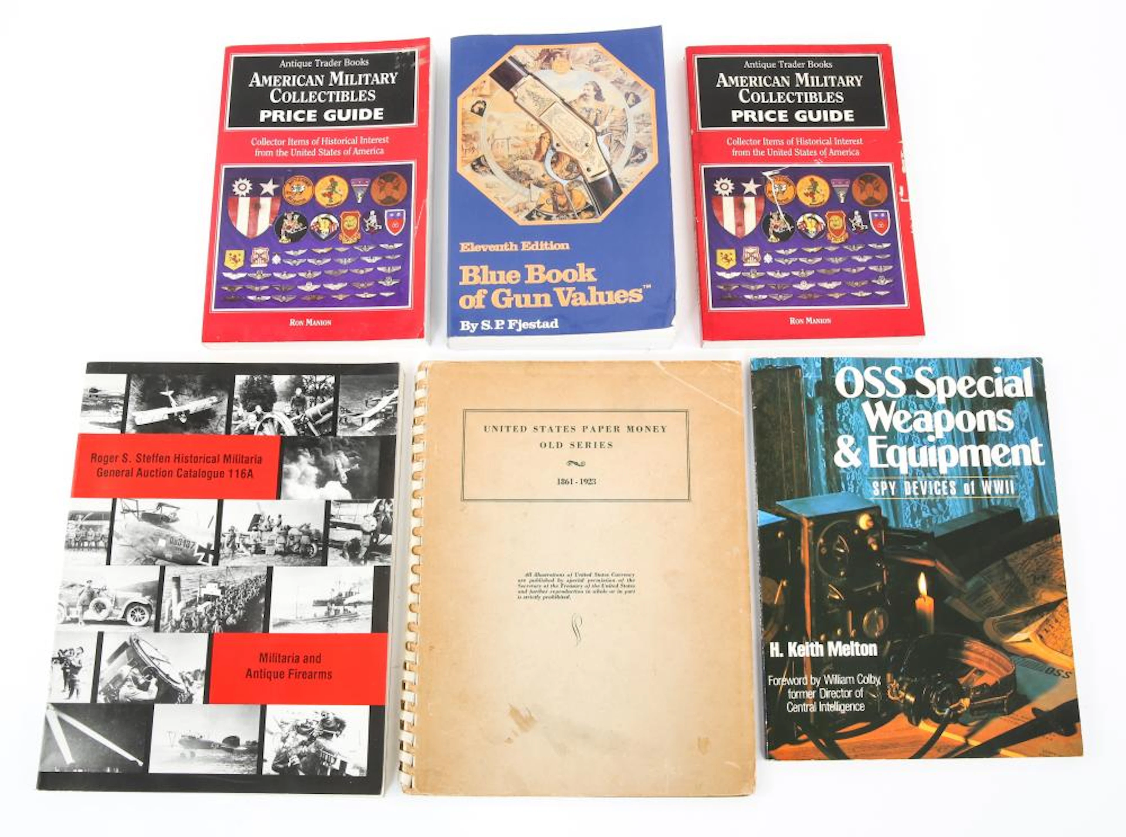 CURRENCY, MILITARIA & FIREARMS REFERENCE BOOKS LOT