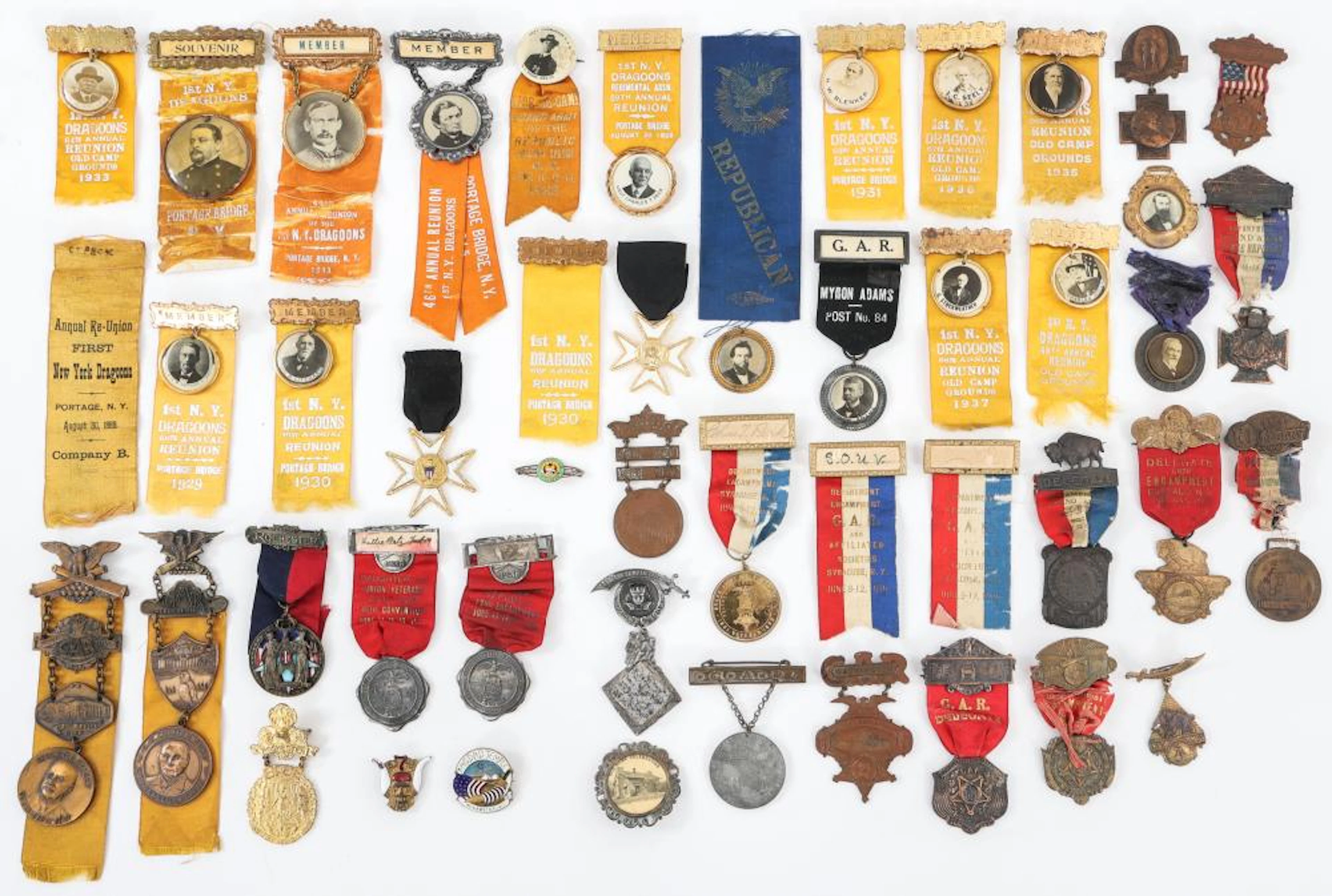 CIVIL WAR, G.A.R. REUNION, AND OTHER MEDALS LOT