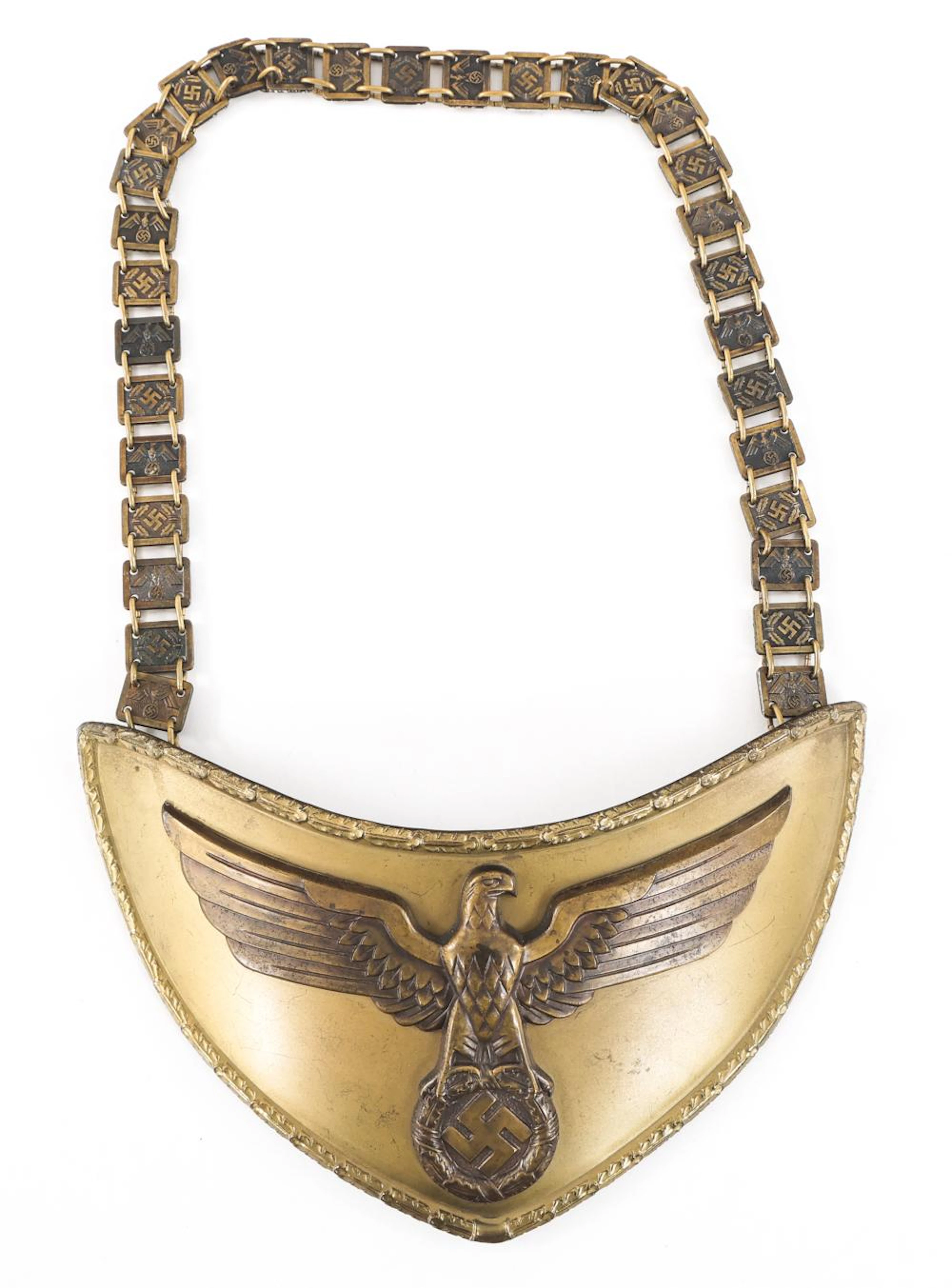 WWII GERMAN SA POLITICAL LEADER GORGET