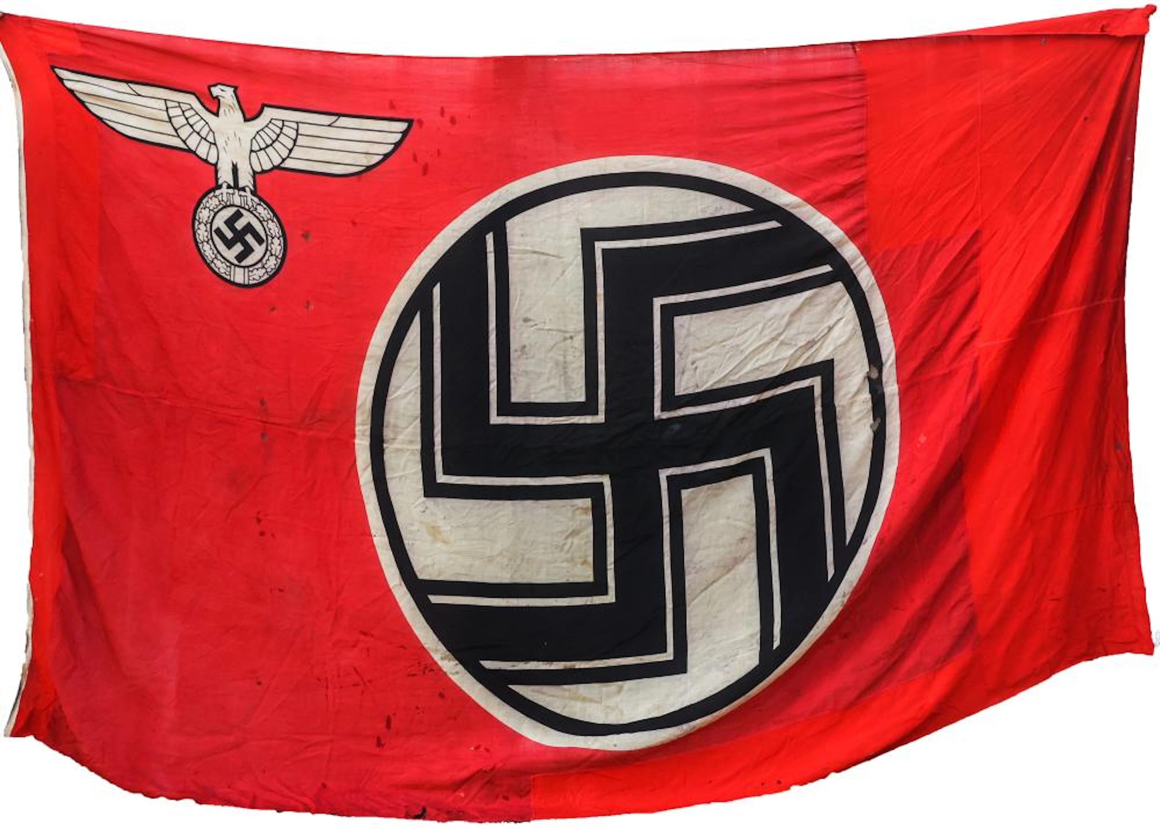 LARGE WWII GERMAN STATE SERVICE FLAG