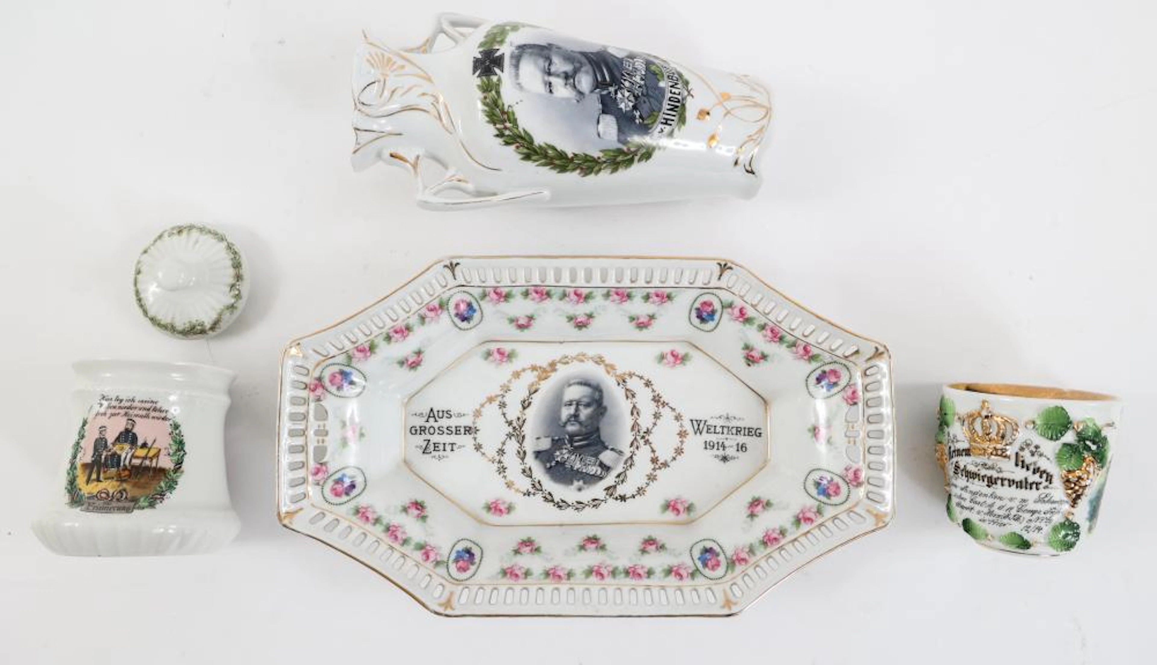 WWI IMPERIAL GERMAN THEMED PORCELAI