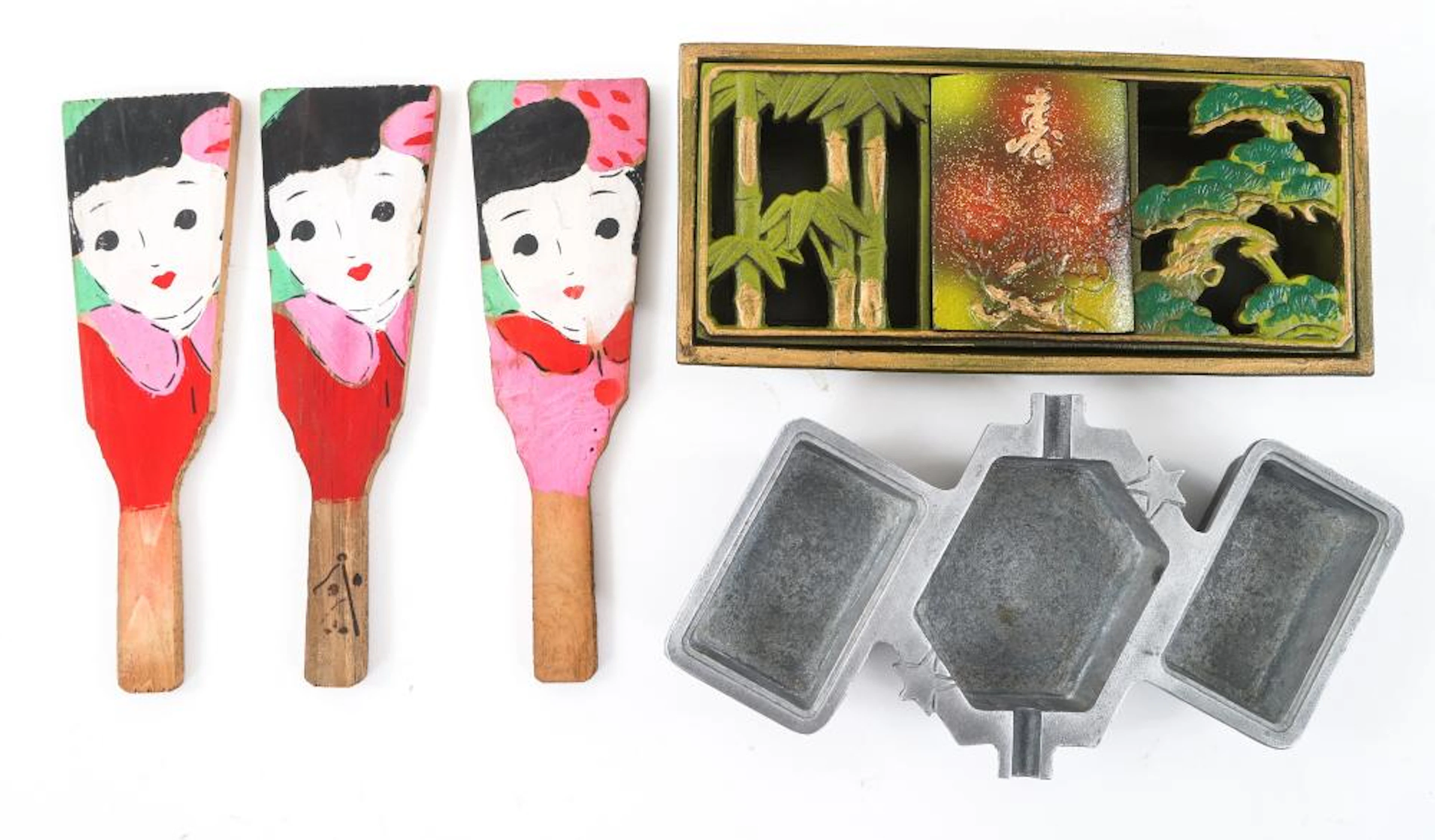 POST WWII JAPANESE VET ASHTRAY & GEISHA HAGOTIAS