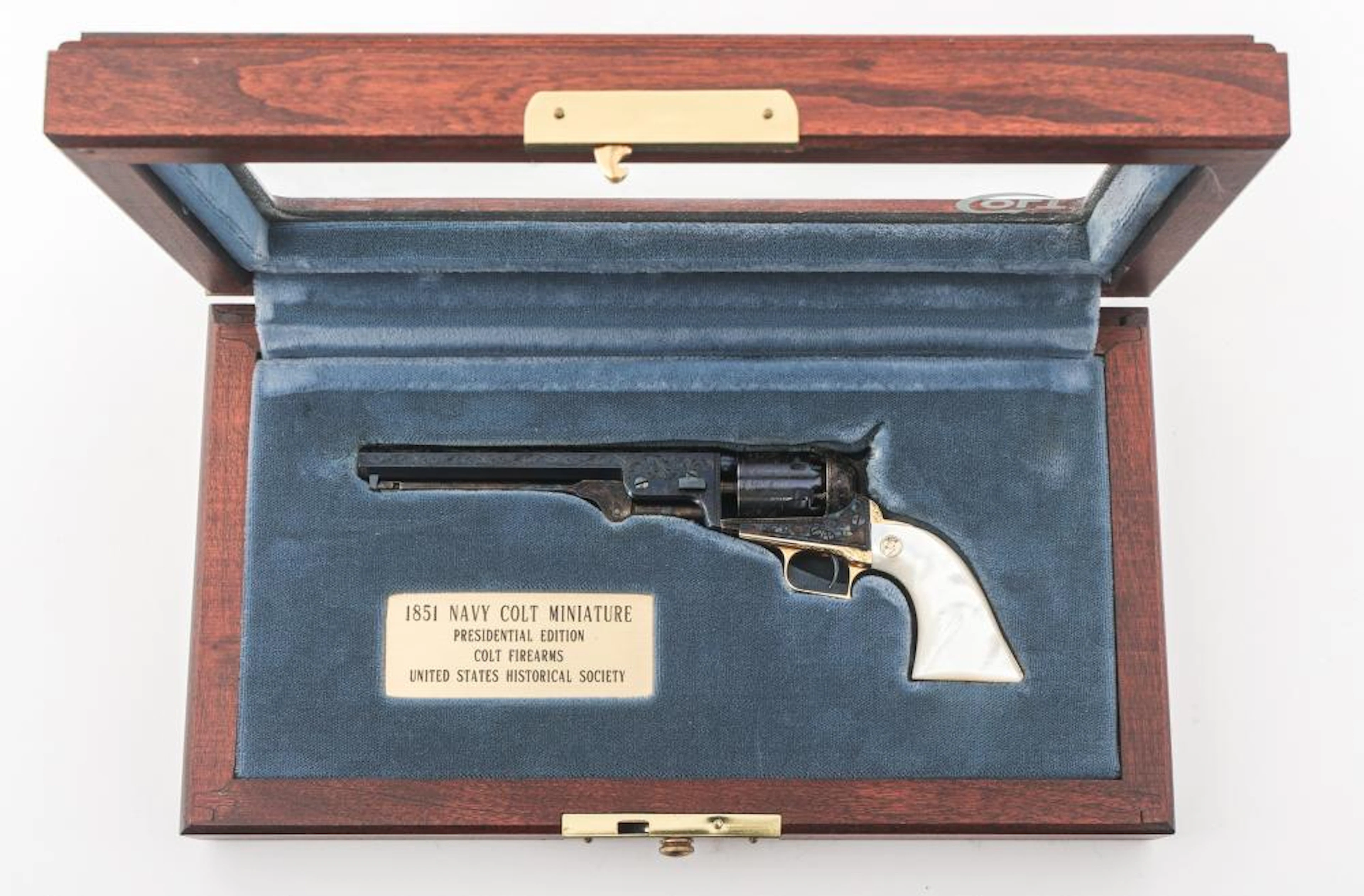 MINIATURE CASED COLT 1851 NAVY REVOLVER