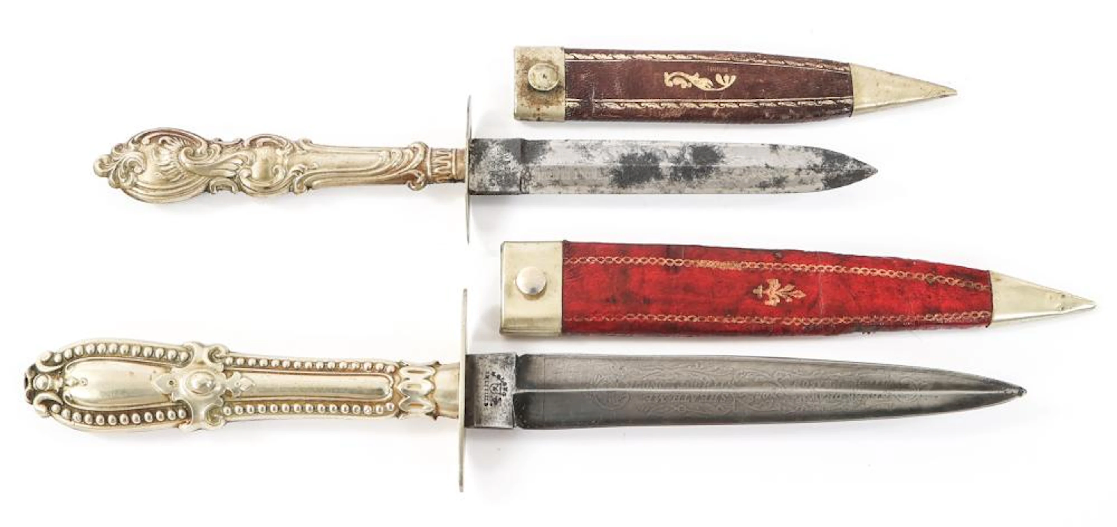 19th C. FIXED BLADE DAGGERS by H.G. LONG & LINGARD
