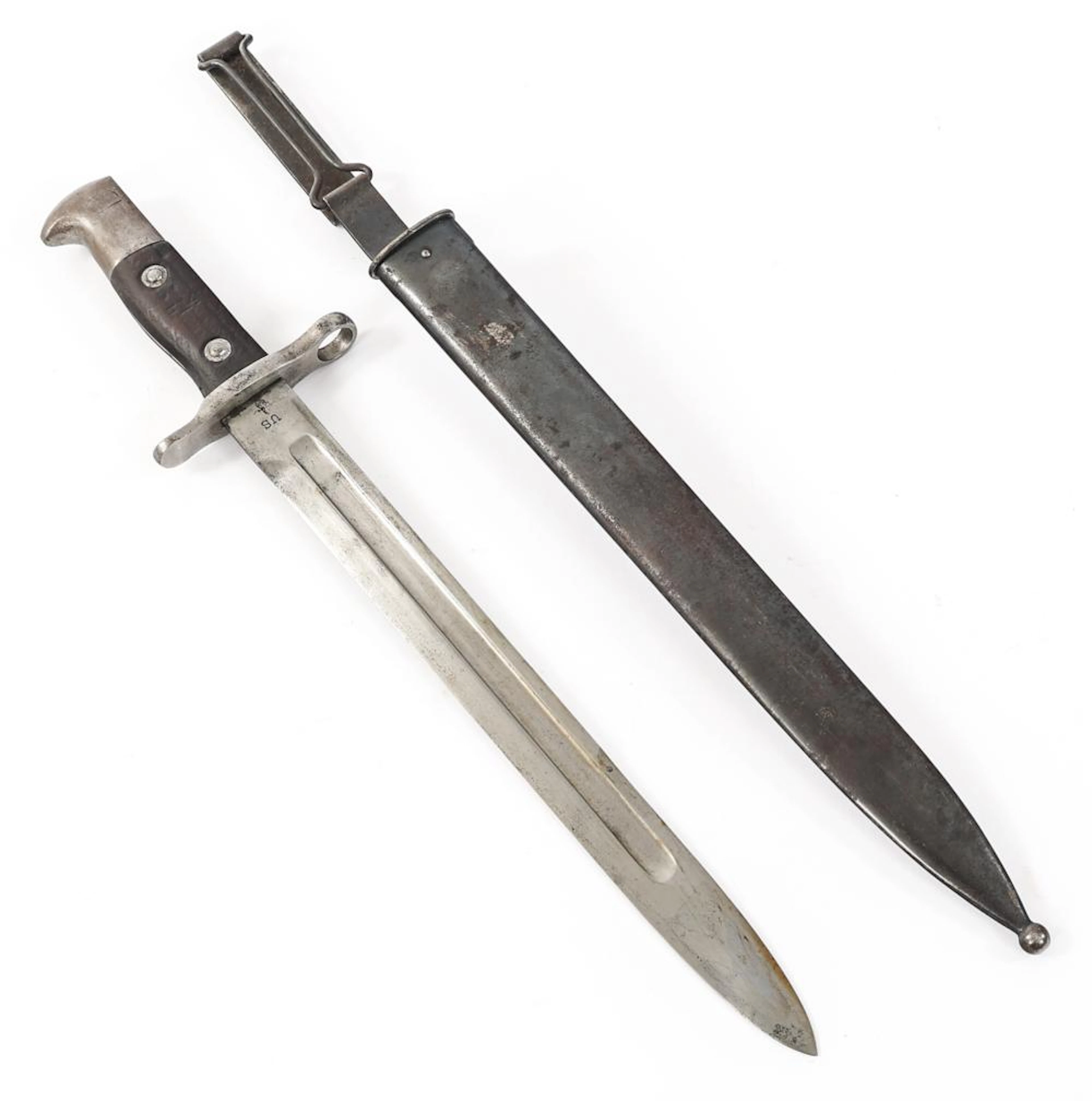 US ARMY MODEL 1892 KRAG BAYONET WITH SCABBARD
