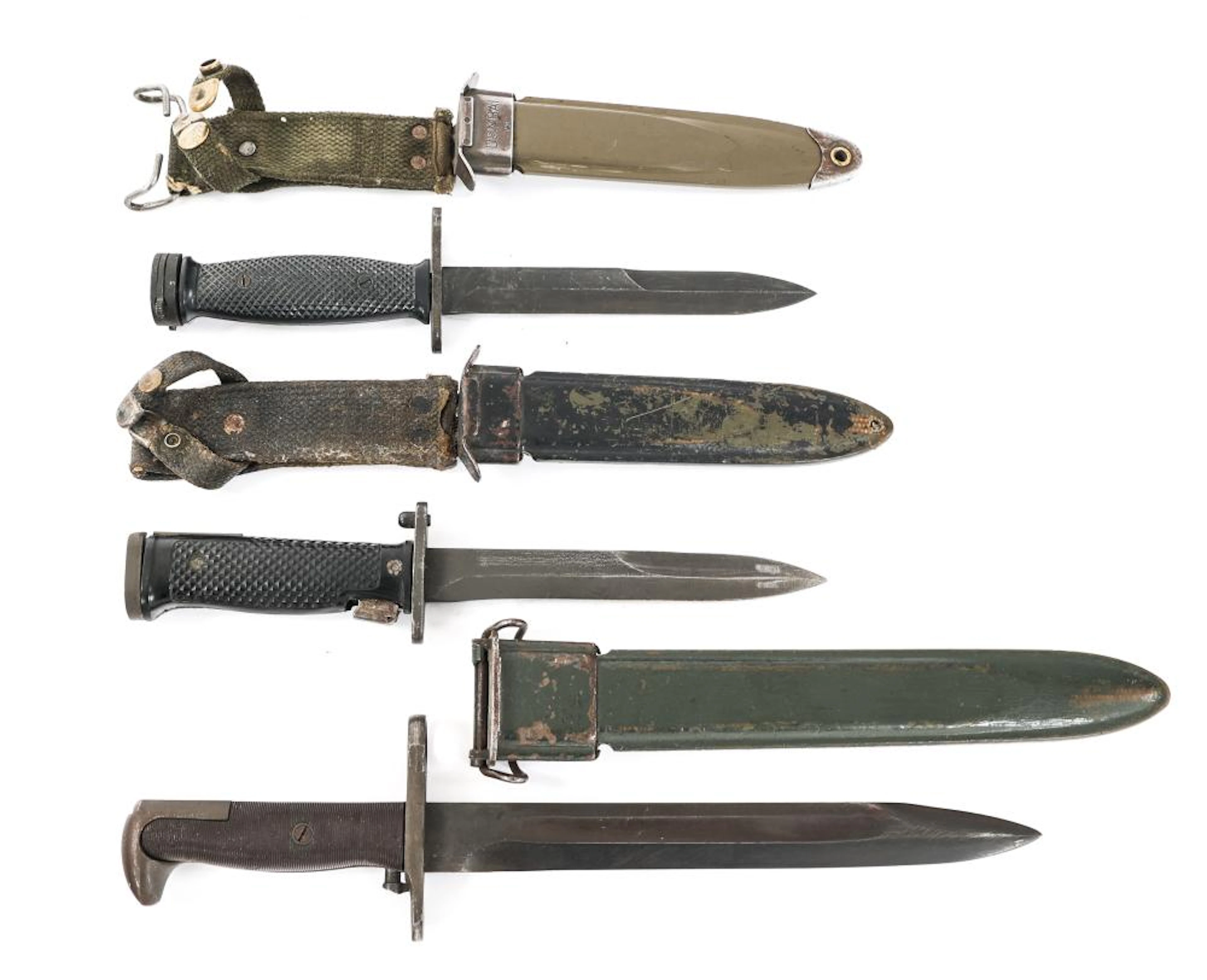 WWII - COLD WAR US & KOREAN M5A1/M1 & M4 BAYONETS