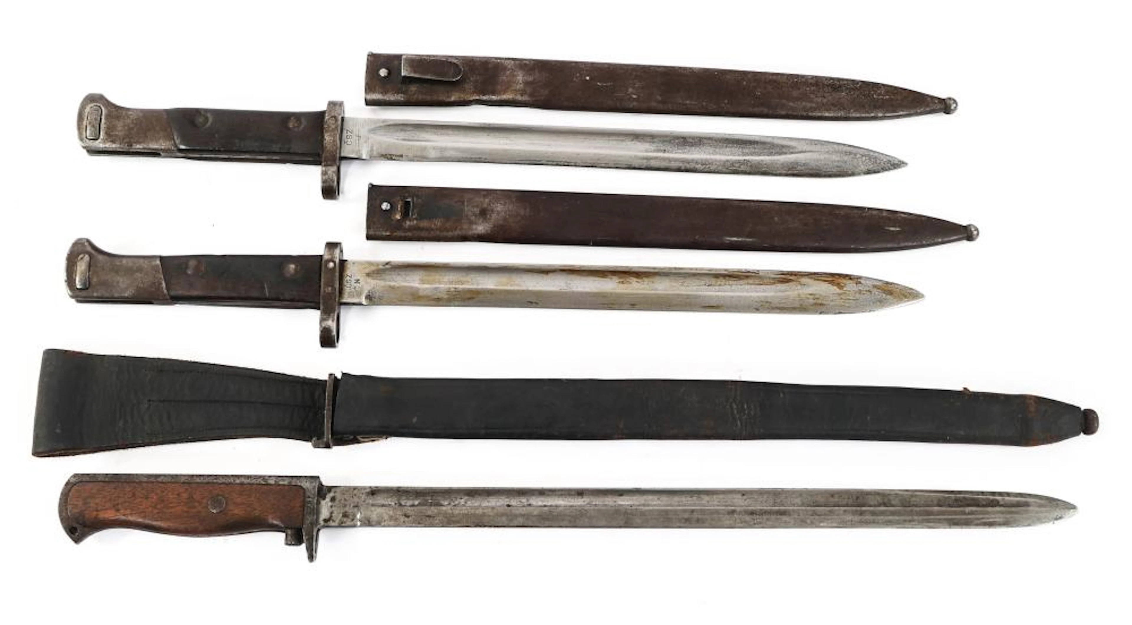 WWI - WWII NORWEGIAN M1916 & CZECH VZ-24 BAYONETS