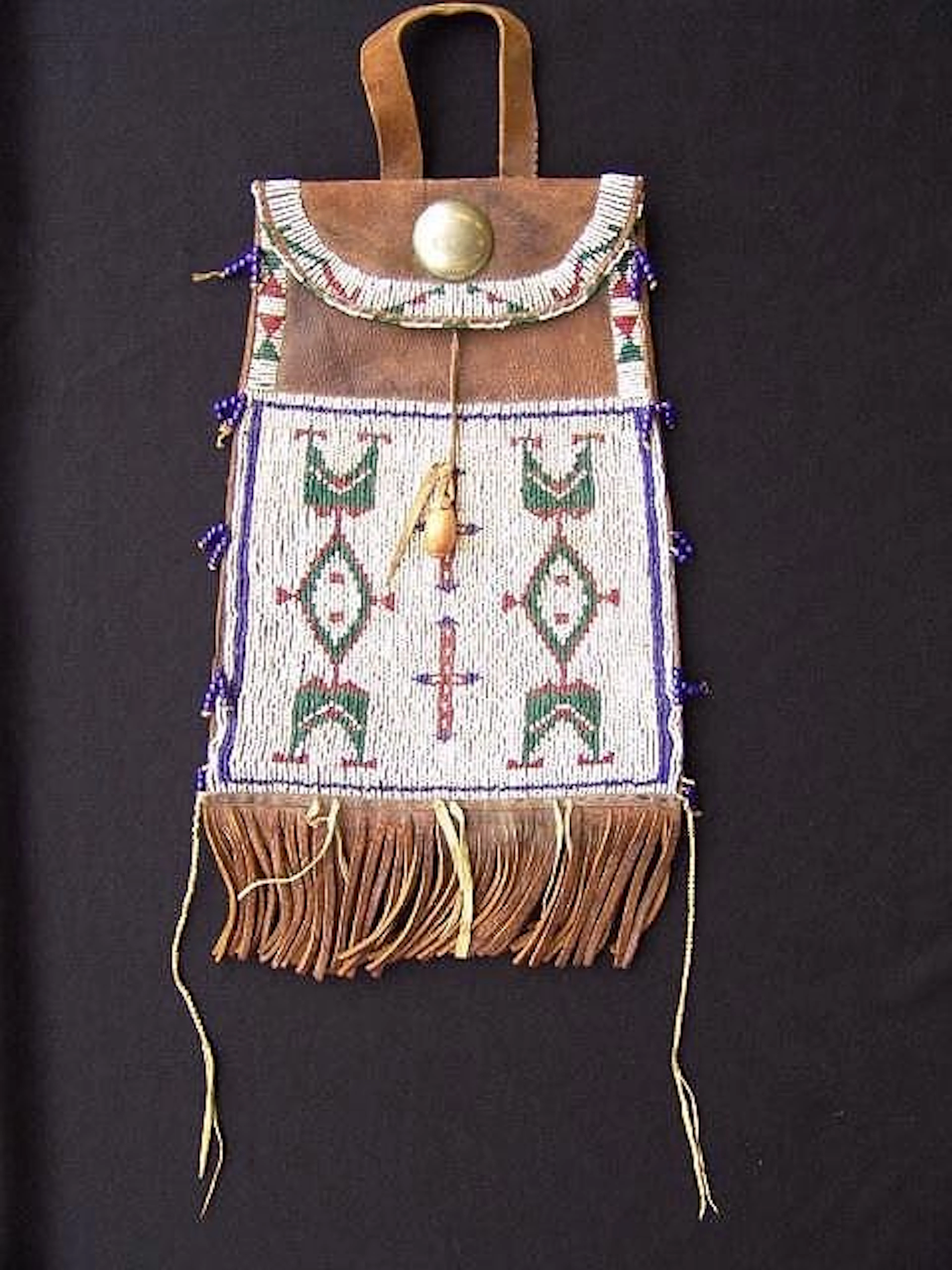 204: WONDERFUL SOUTHERN PLAINS AMERICAN INDIAN BEADED B