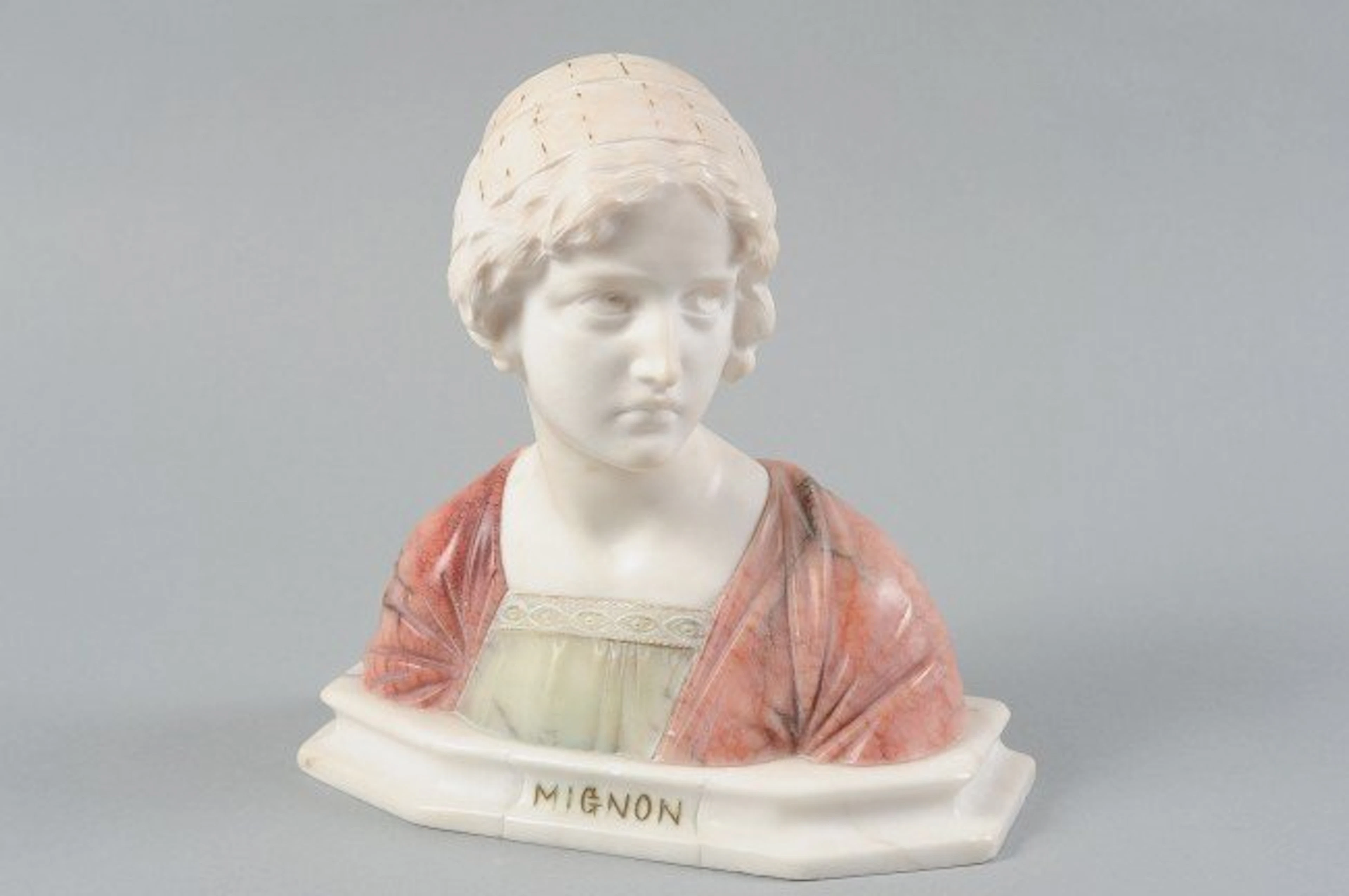 AN ITALIAN MARBLE SCULPTURE SIGNED BESFI