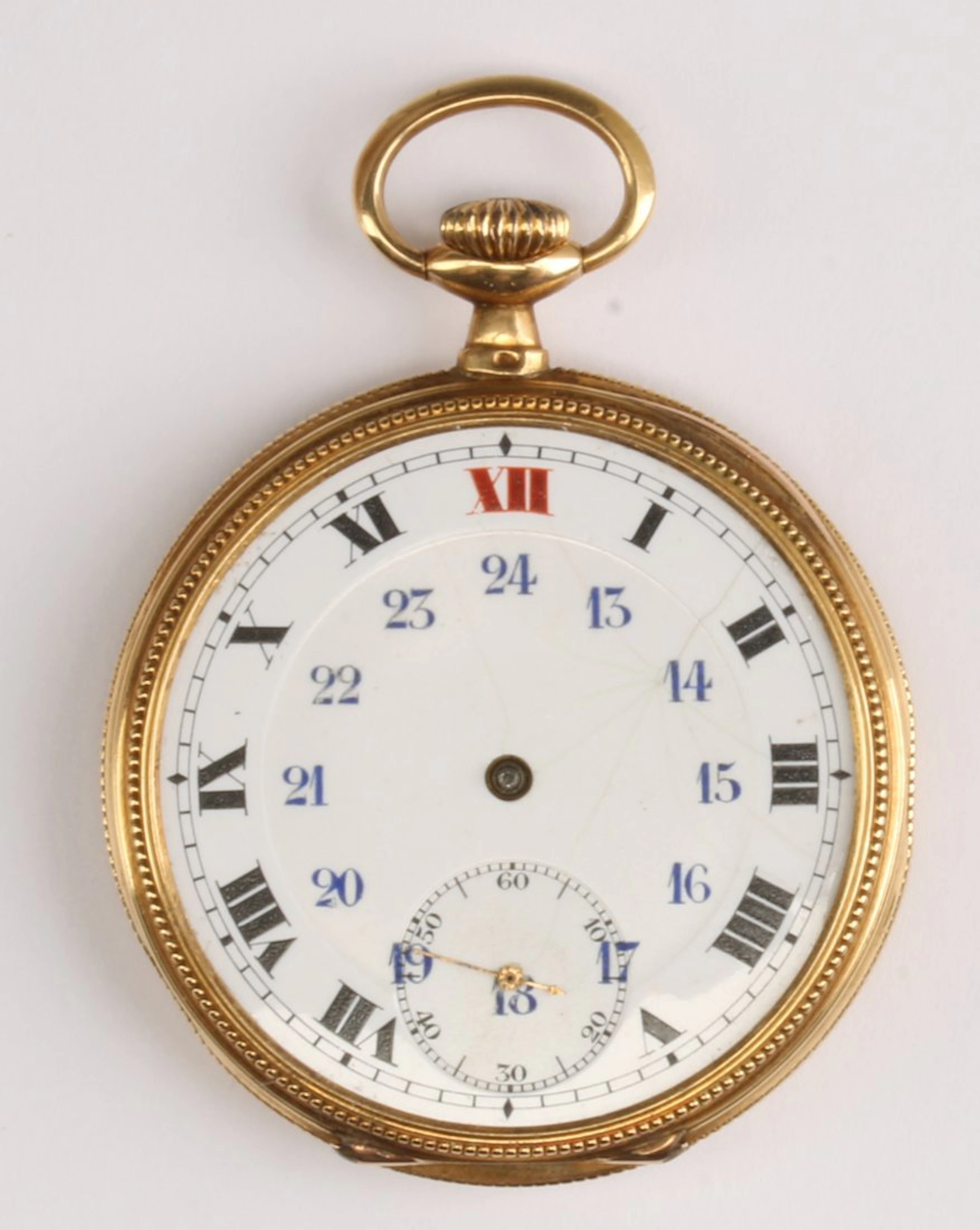 AN WWI PRESENTATION GOLD POCKET WATCH