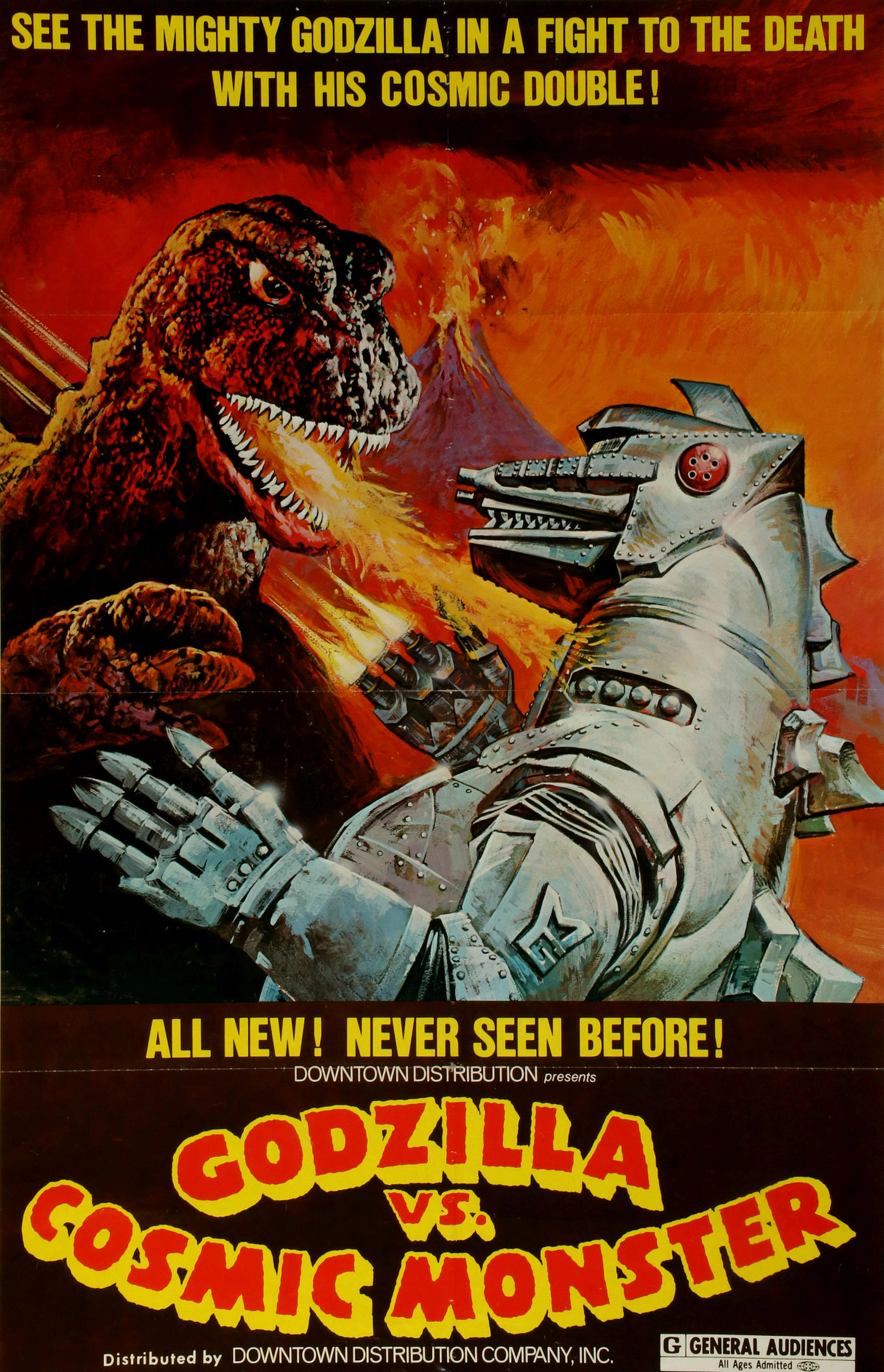 A 1974 'godzilla vs. cosmic monster' movie poster