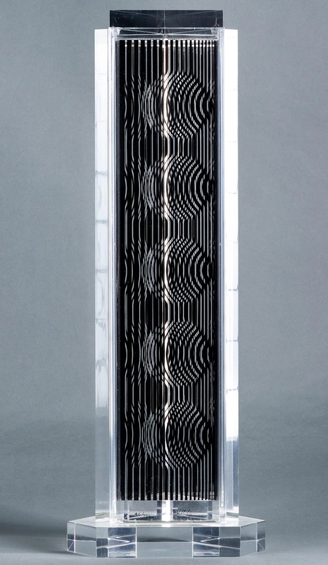 VICTOR VASARELY (1906-1997) OP ART ACRYLIC SCULPTURE