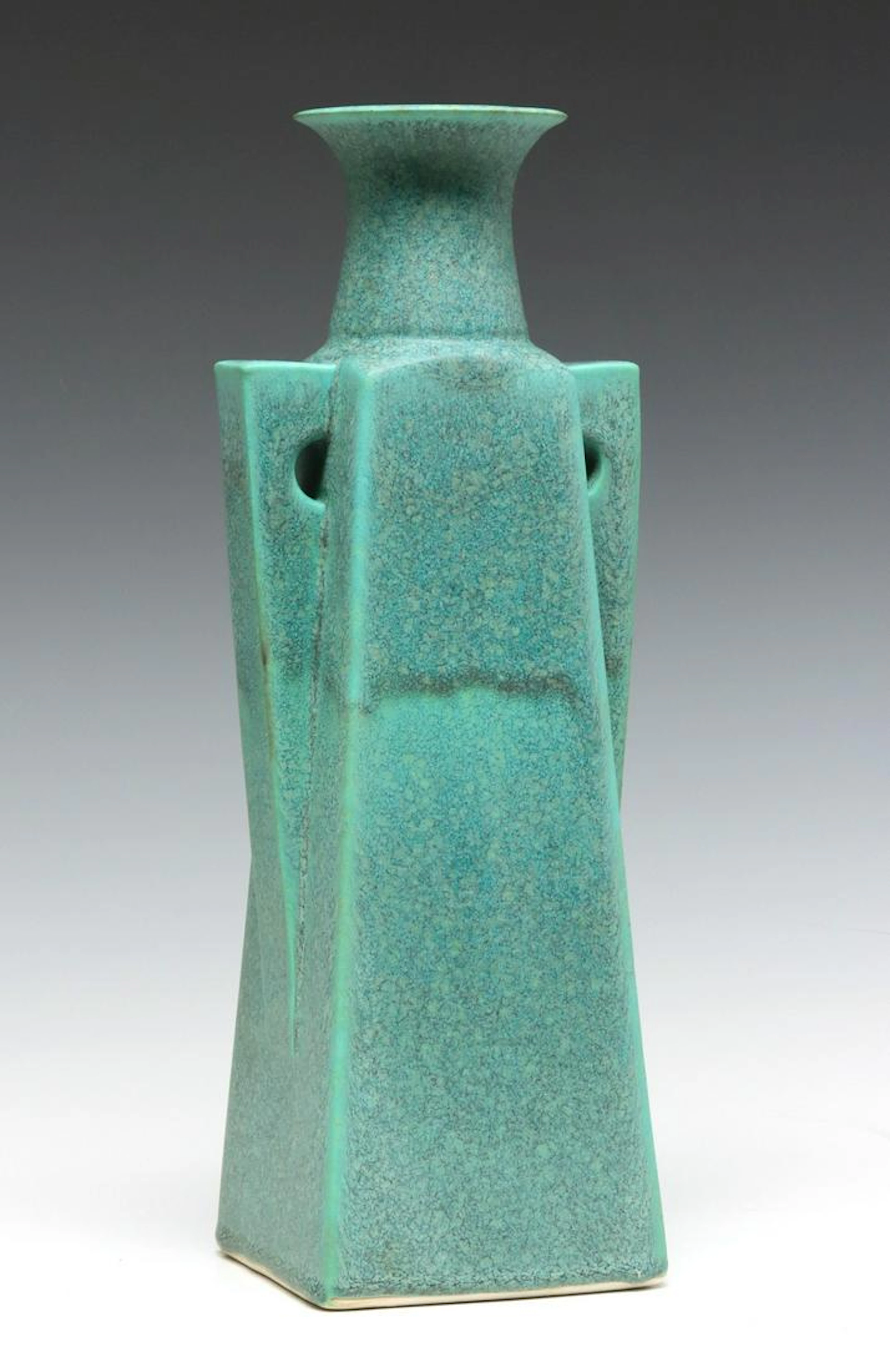 A CONTEMPORARY ART POTTERY VASE ATTR ARTS & CLAY CO