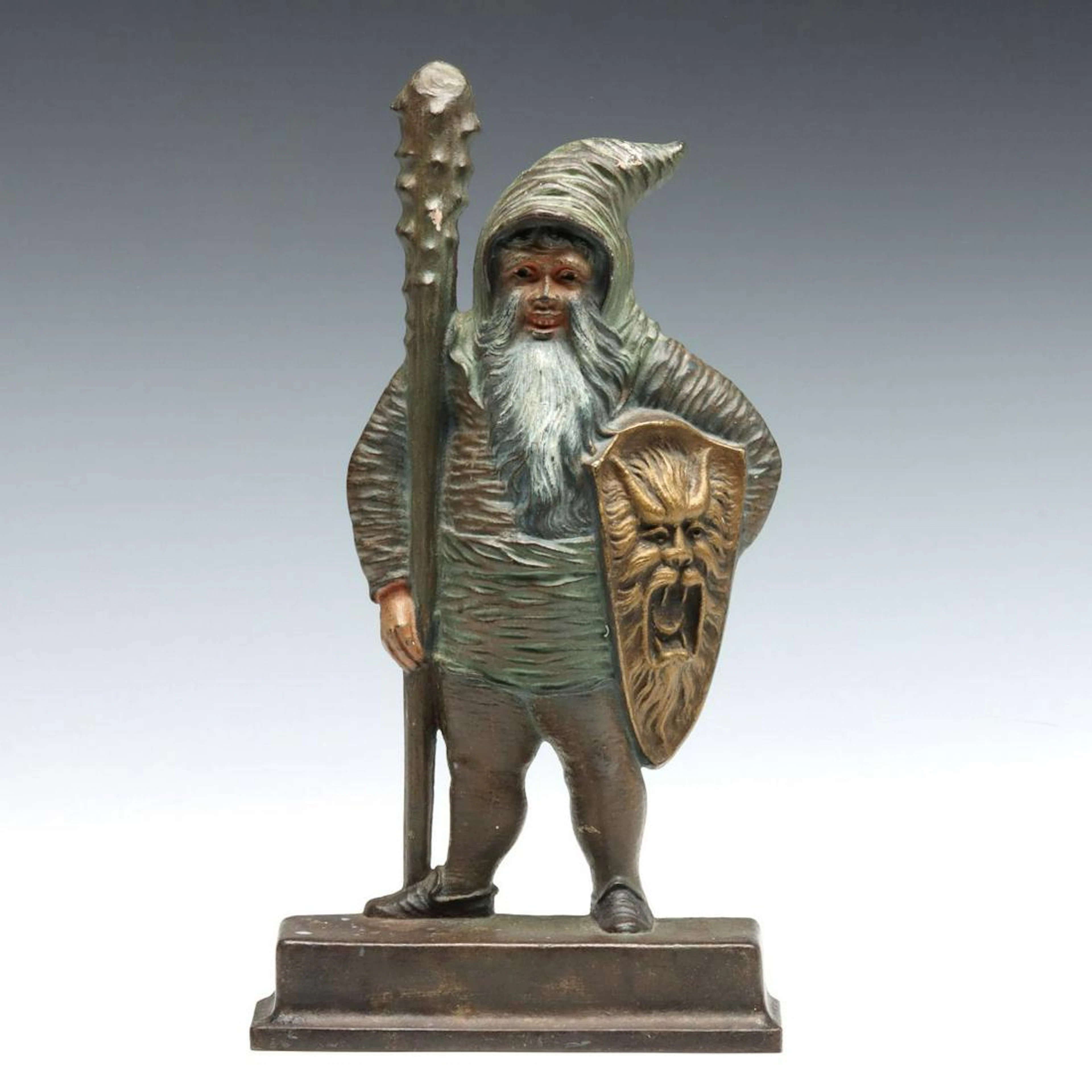 A BRADLEY & HUBBARD WARRIOR GNOME DOORSTOP
