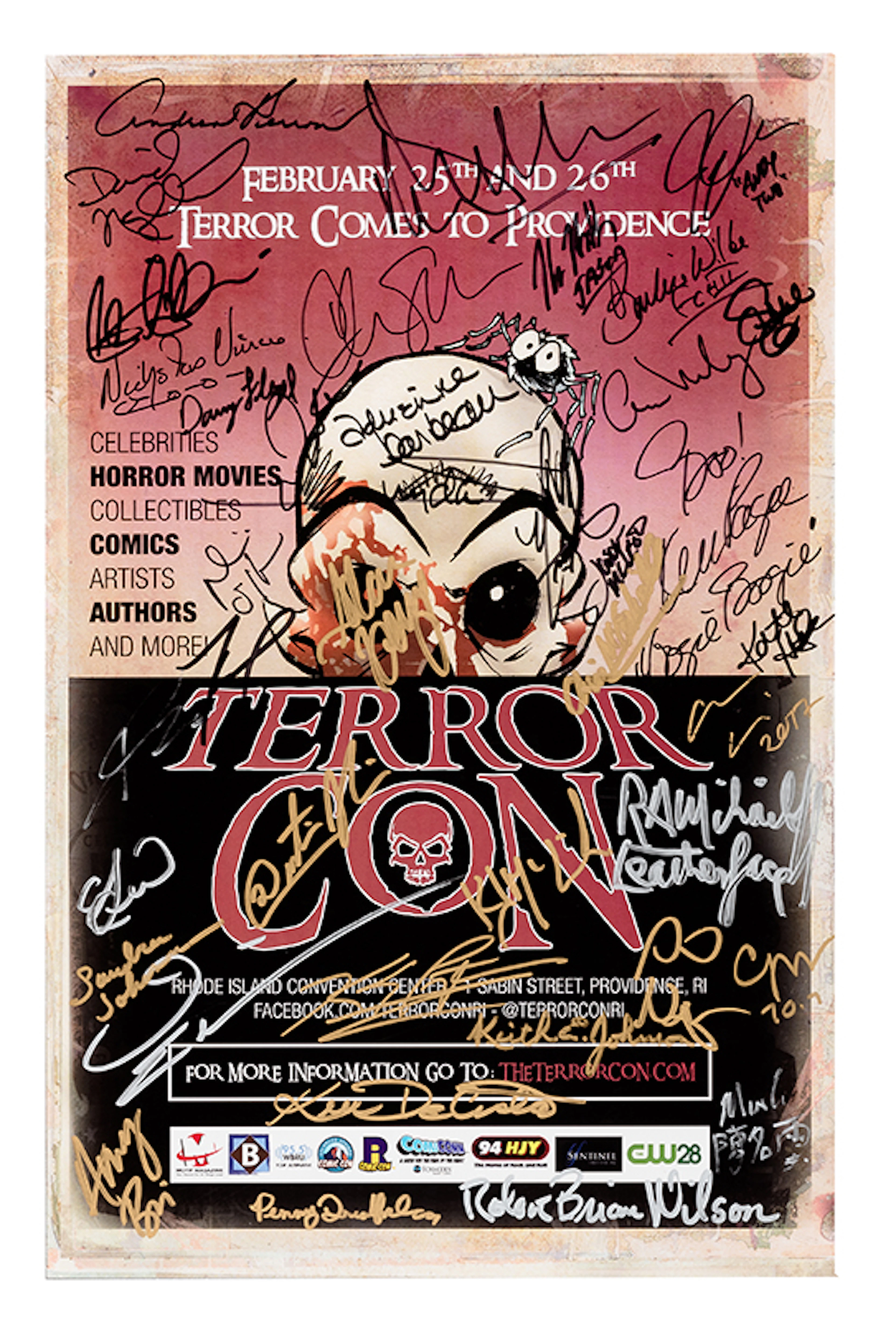 ñTerrorCon 2017î Poster Signed by 53 Movie
