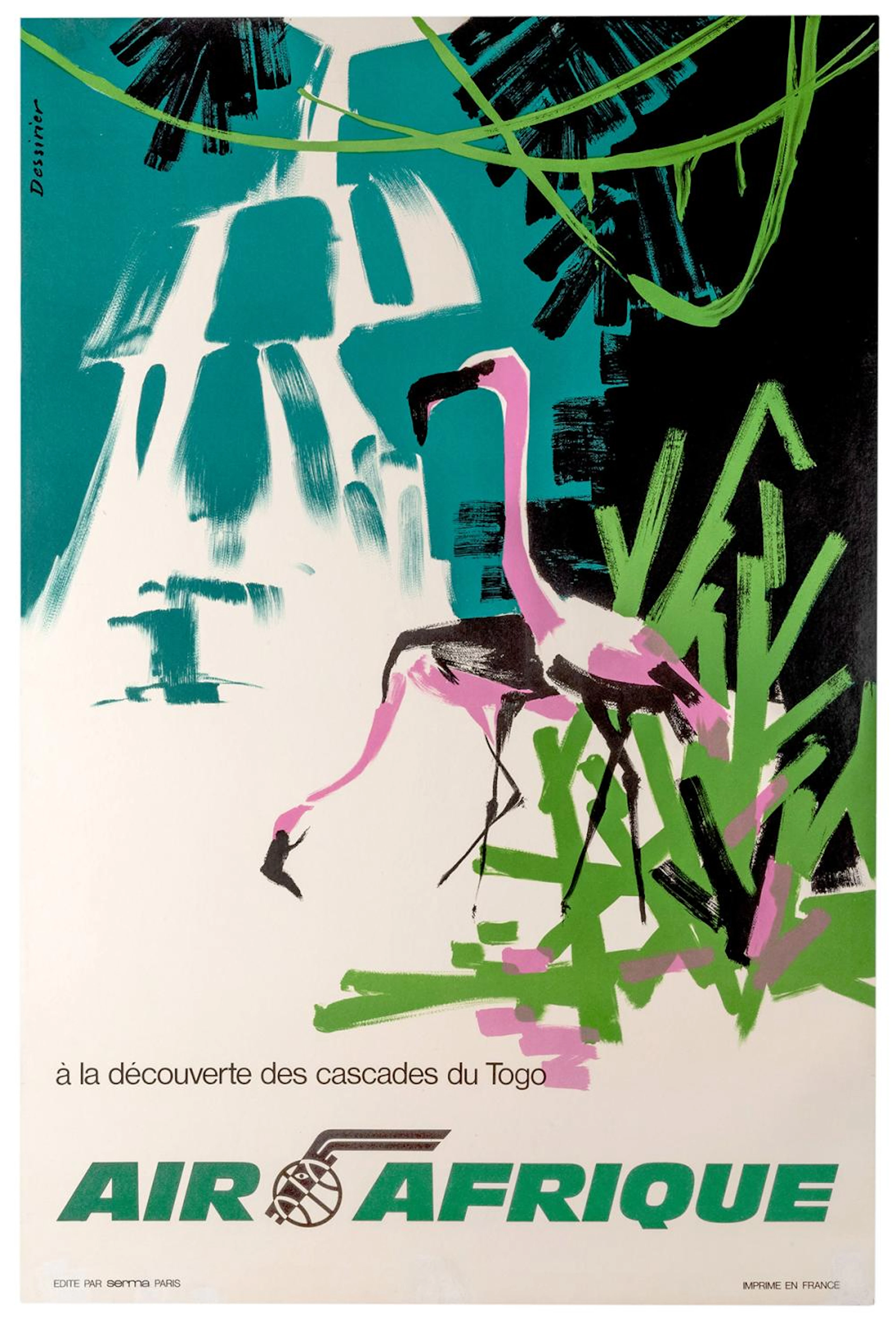 Dessirier. Air Afrique. Paris: Serma, ca. 1960s.