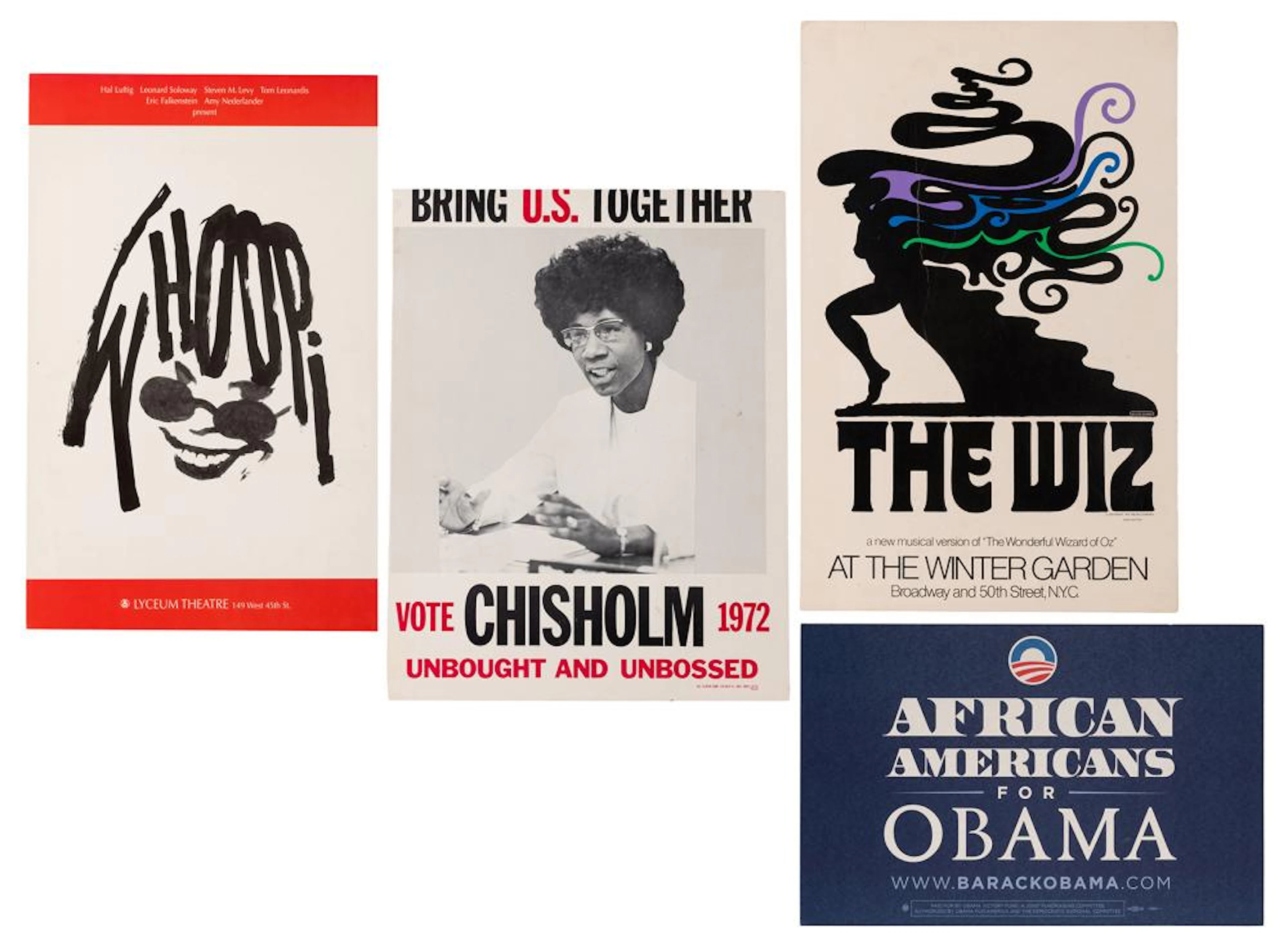 Black Entertainers, Politicians, and Athletes Posters and Handbills.