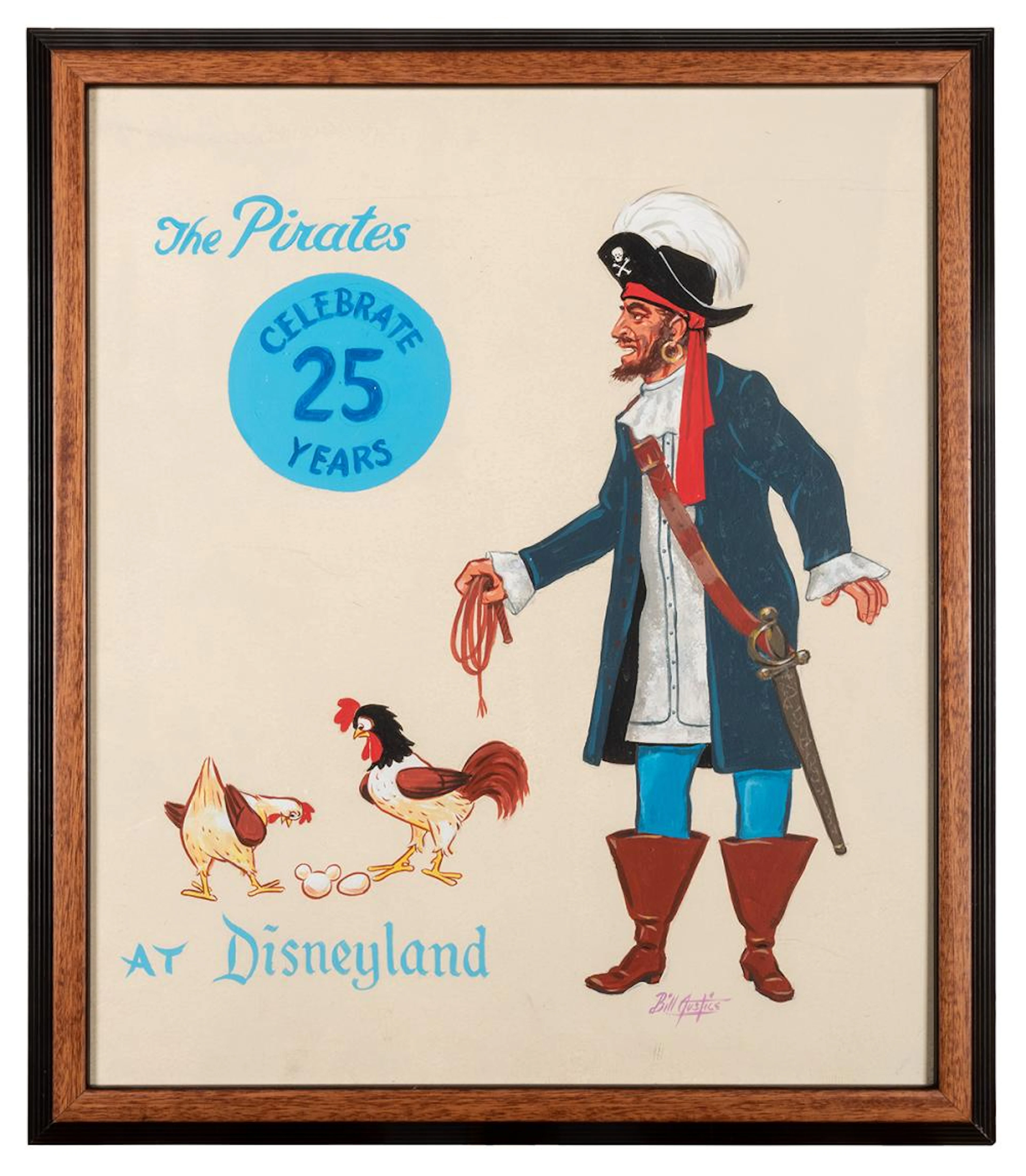 Original painting for the 25th anniversary of the Pirates of the Caribbean.