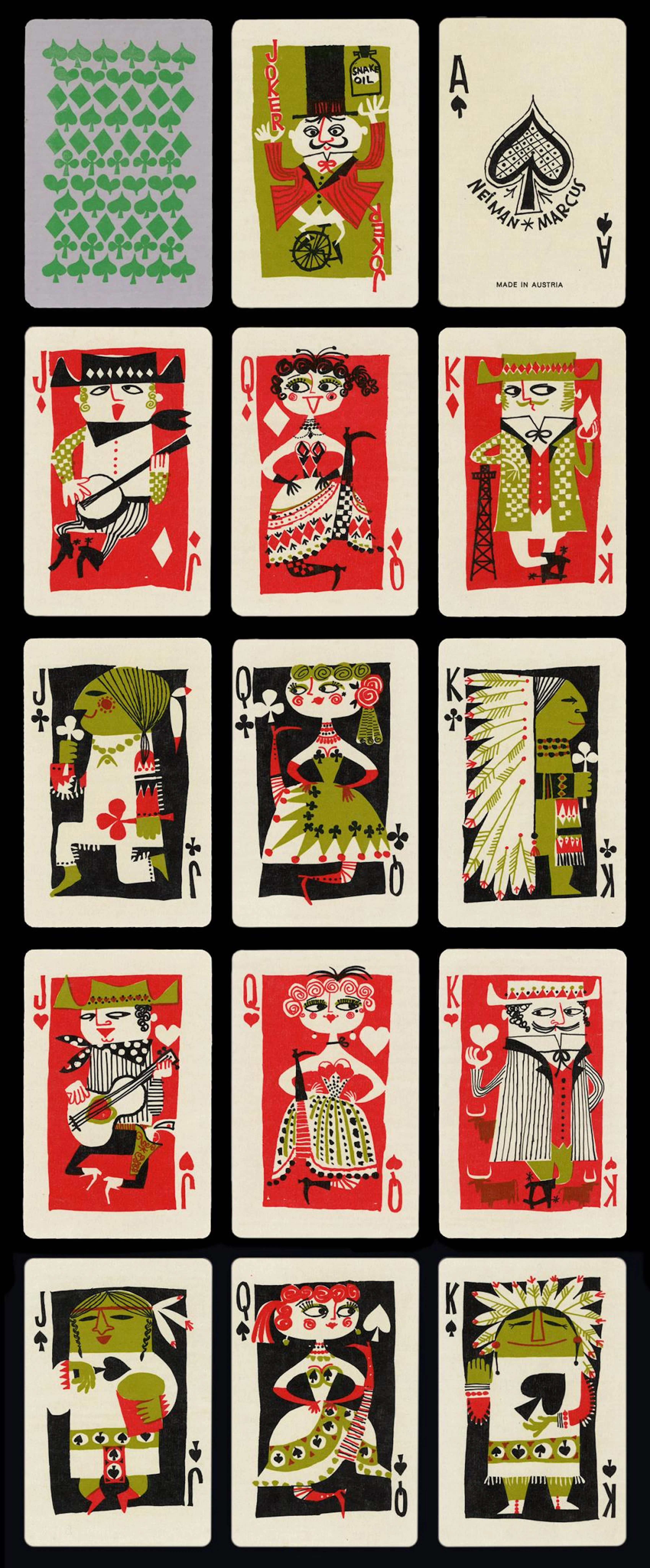 Piatnik Double Deck Playing Cards for Neiman Marcus.