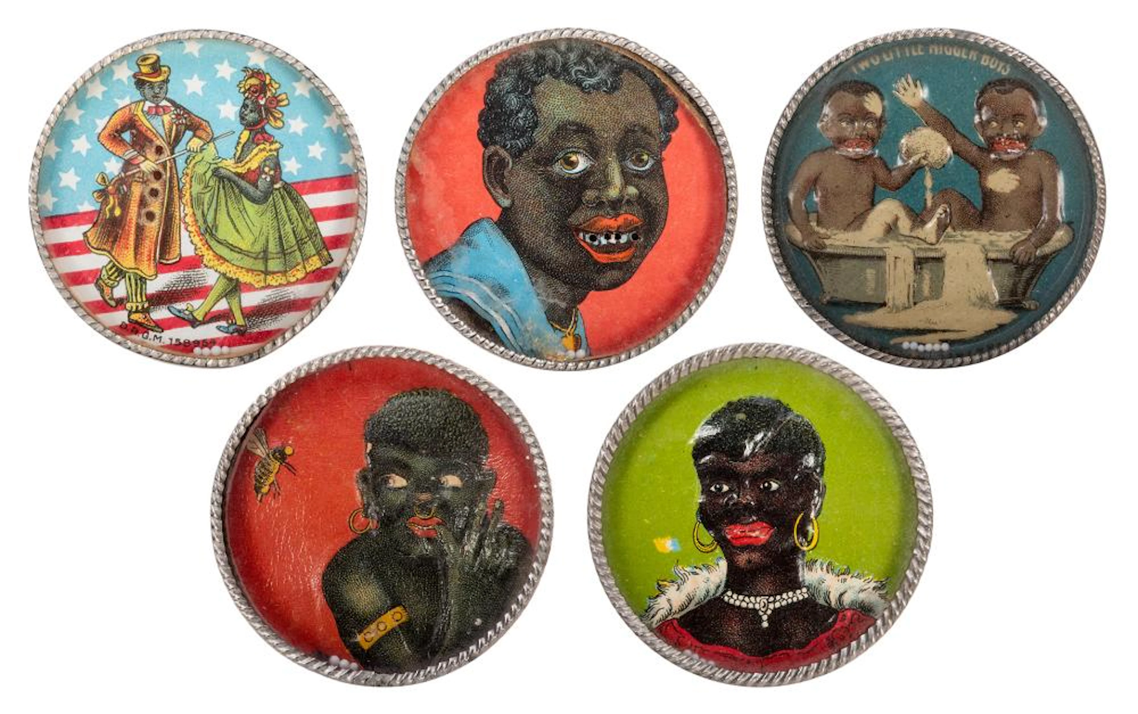 Black Americana Dexterity Puzzles. Lot of 5.