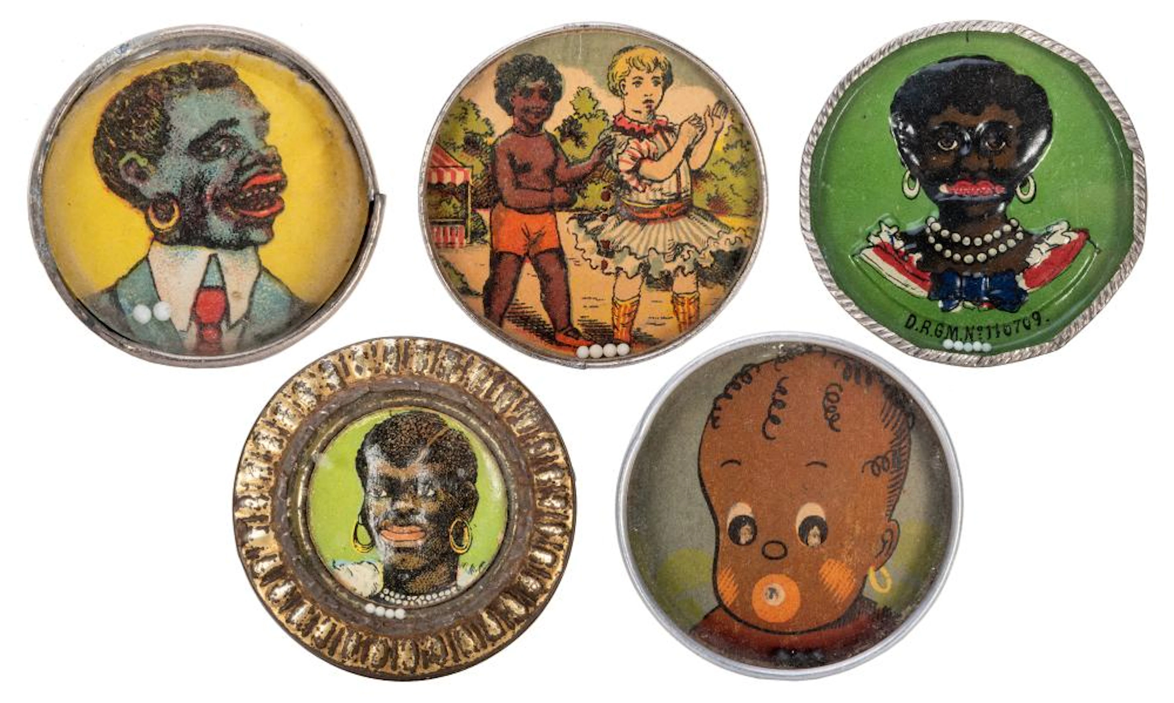 Black Americana Dexterity Puzzles. Lot of 5.