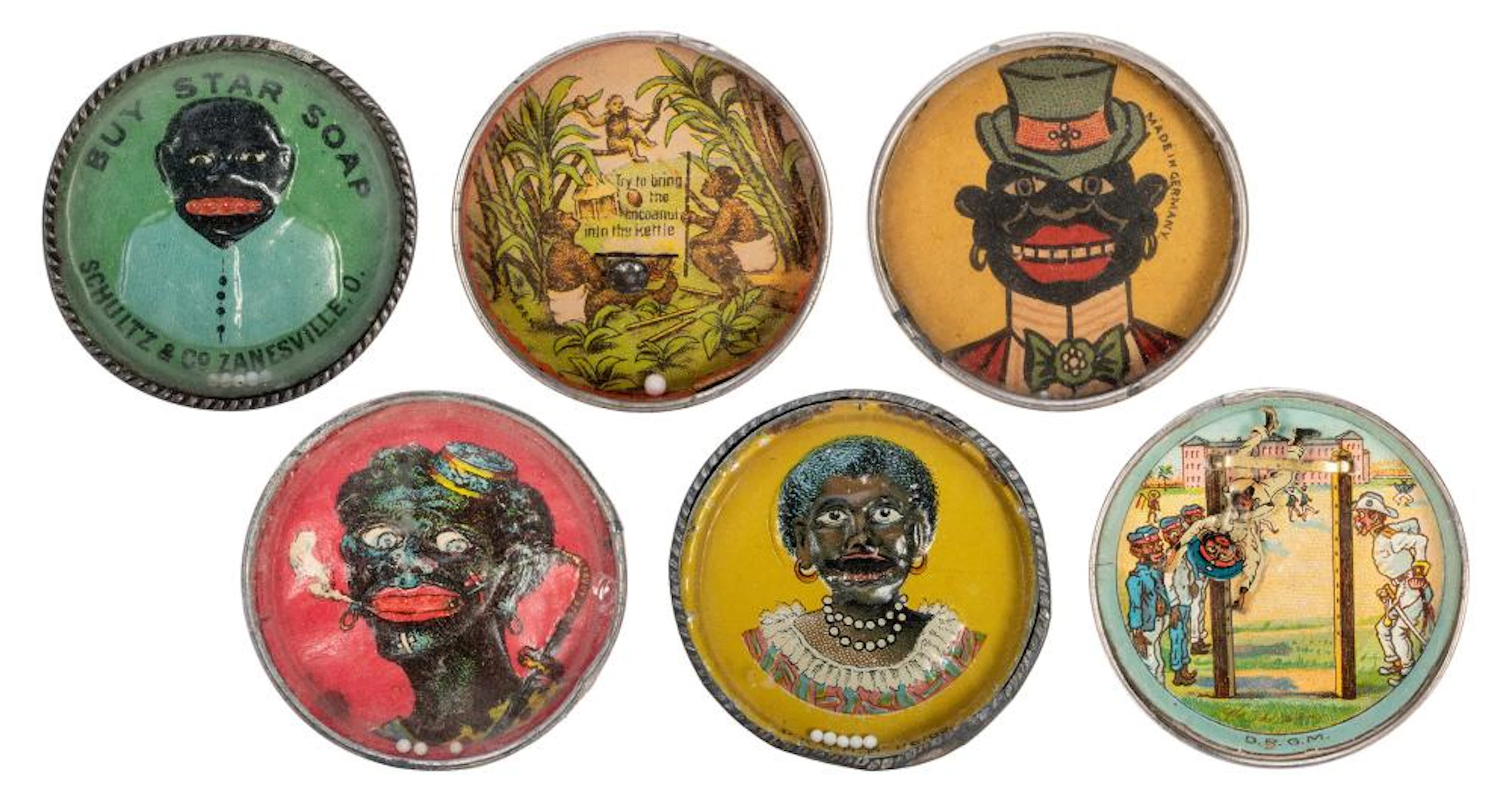 Black Americana Dexterity Puzzles. Lot of 6.