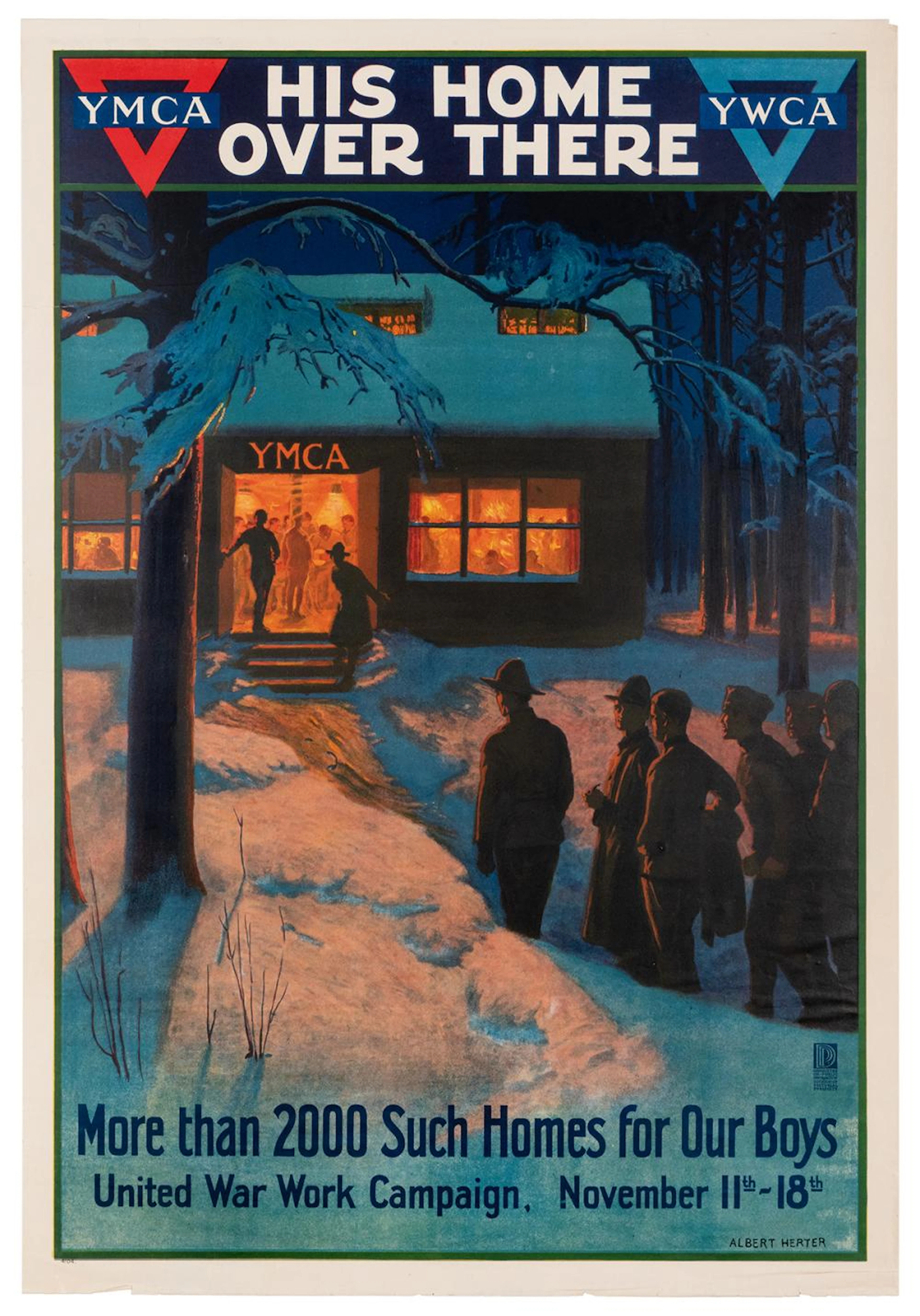 Herter, Albert. His Home Over There / Y.M.C.A. / Y.W.C.A. U...