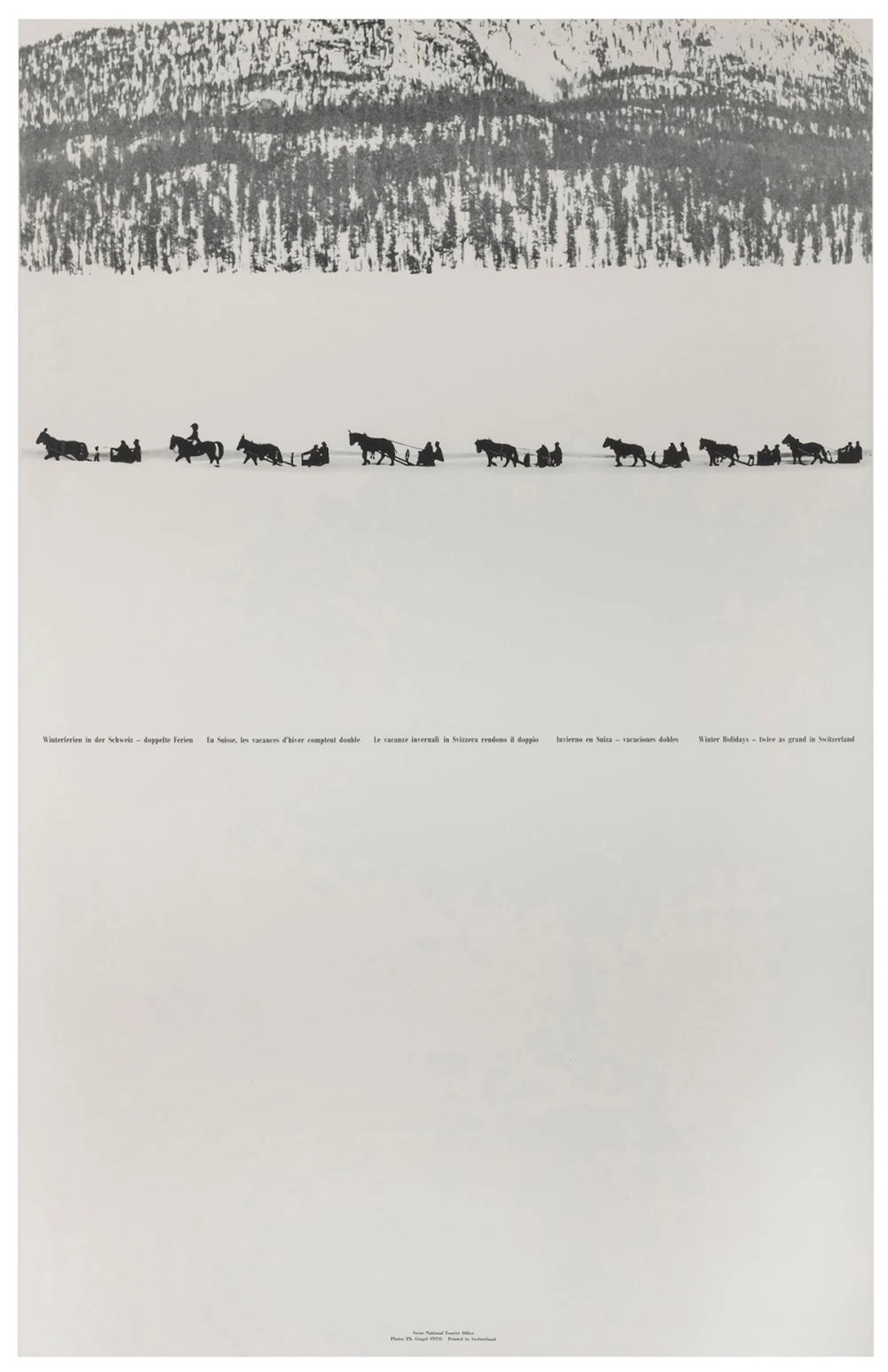 GIEGEL, Philipp (1927-1997). Switzerland / Winter Holidays ...