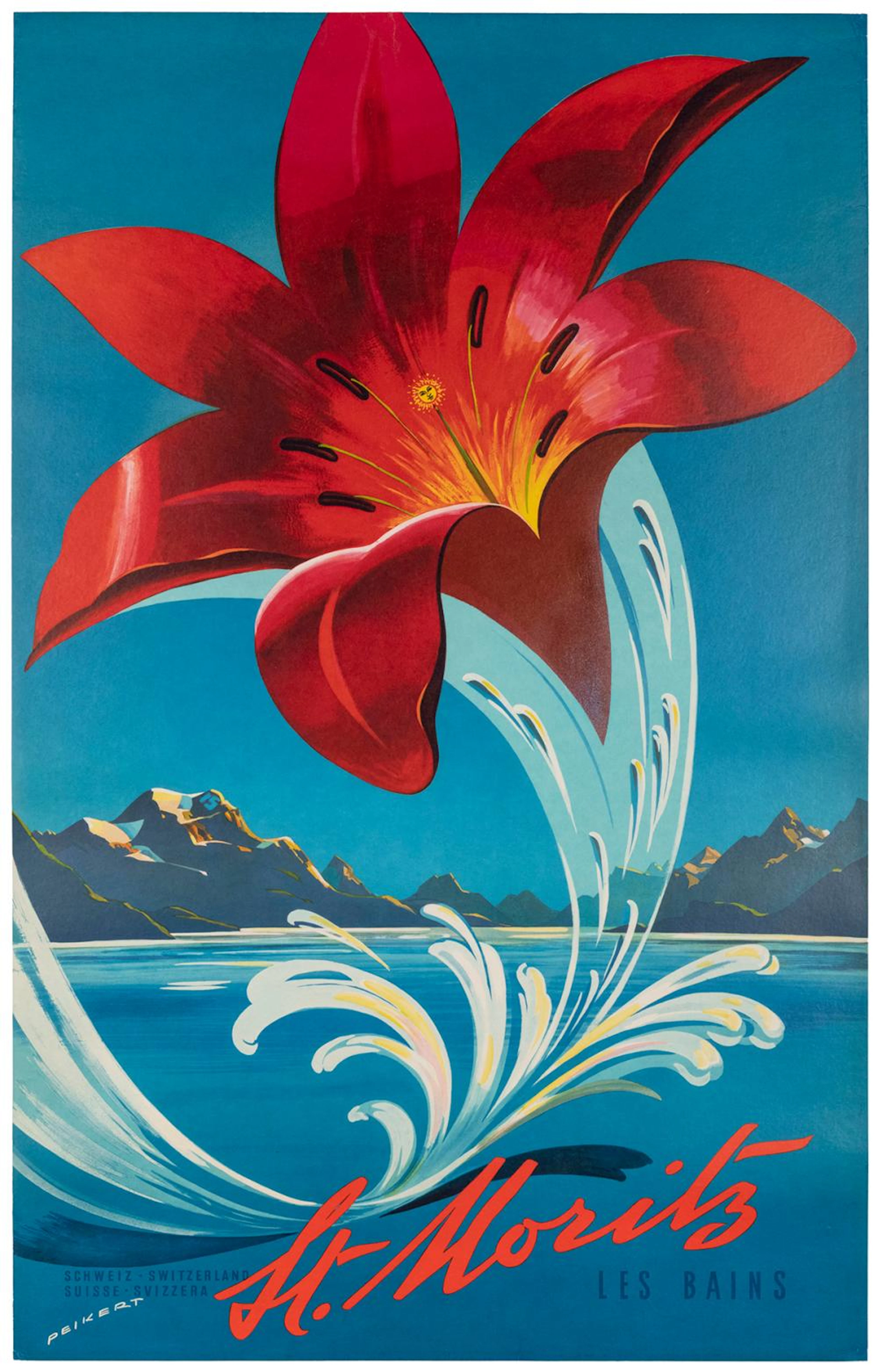 PEIKERT, Martin (1901-1975). St. Moritz / Switzerland. 1958...