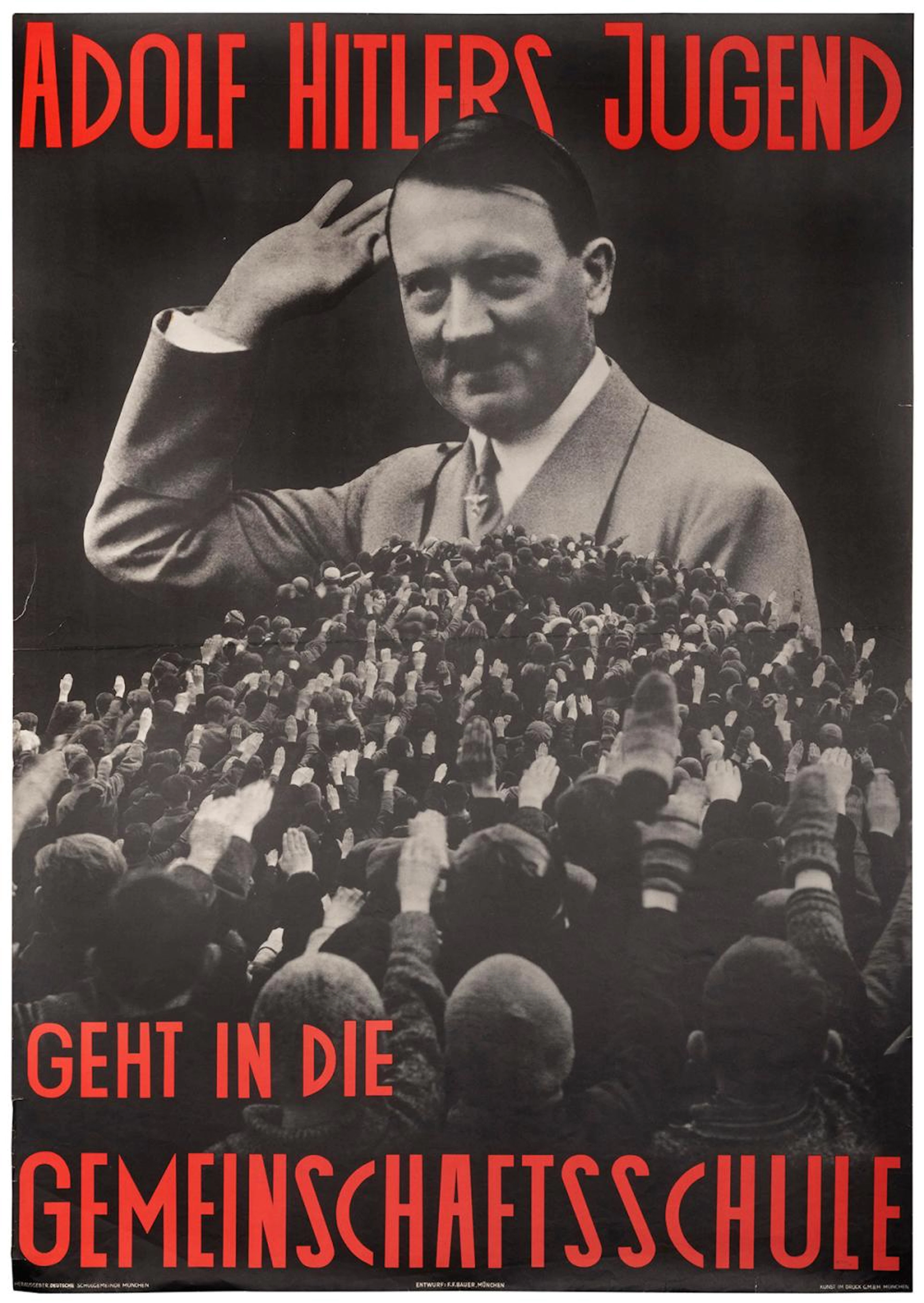 Adolf Hitlers Jugend Geht in die Gemeinschaftsschule. Munic...