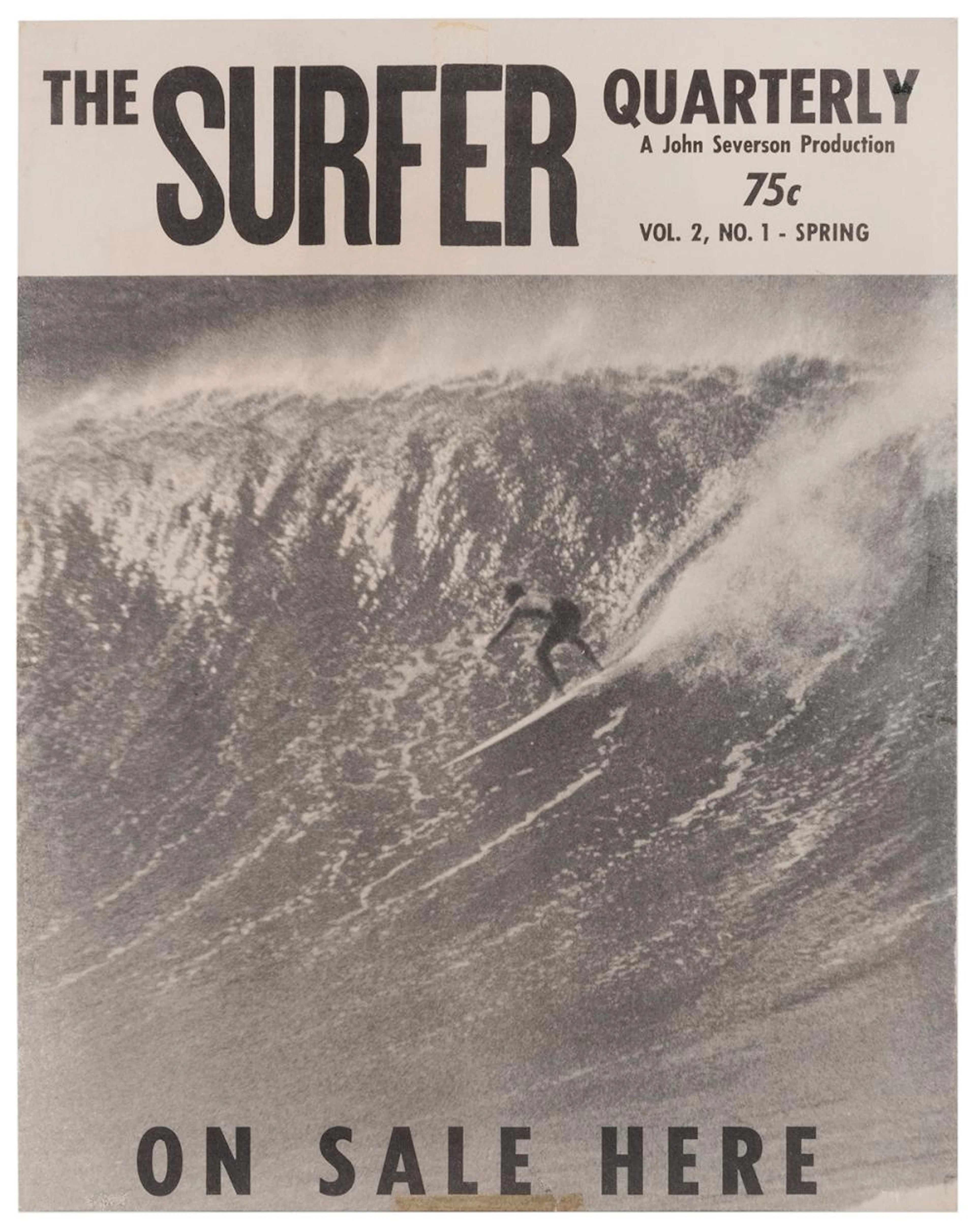 The Surfer Quarterly / On Sale Here. John Severson, (1961)....