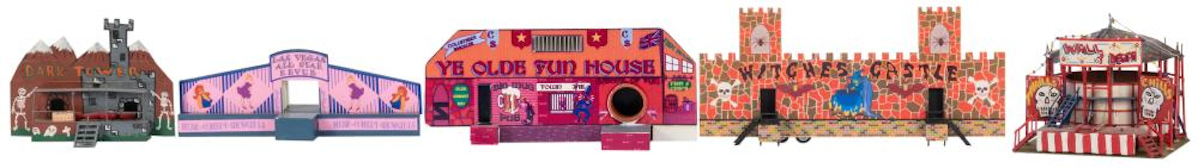 Lot of Amusement Park Ride Scale Models. Including: The Wal...