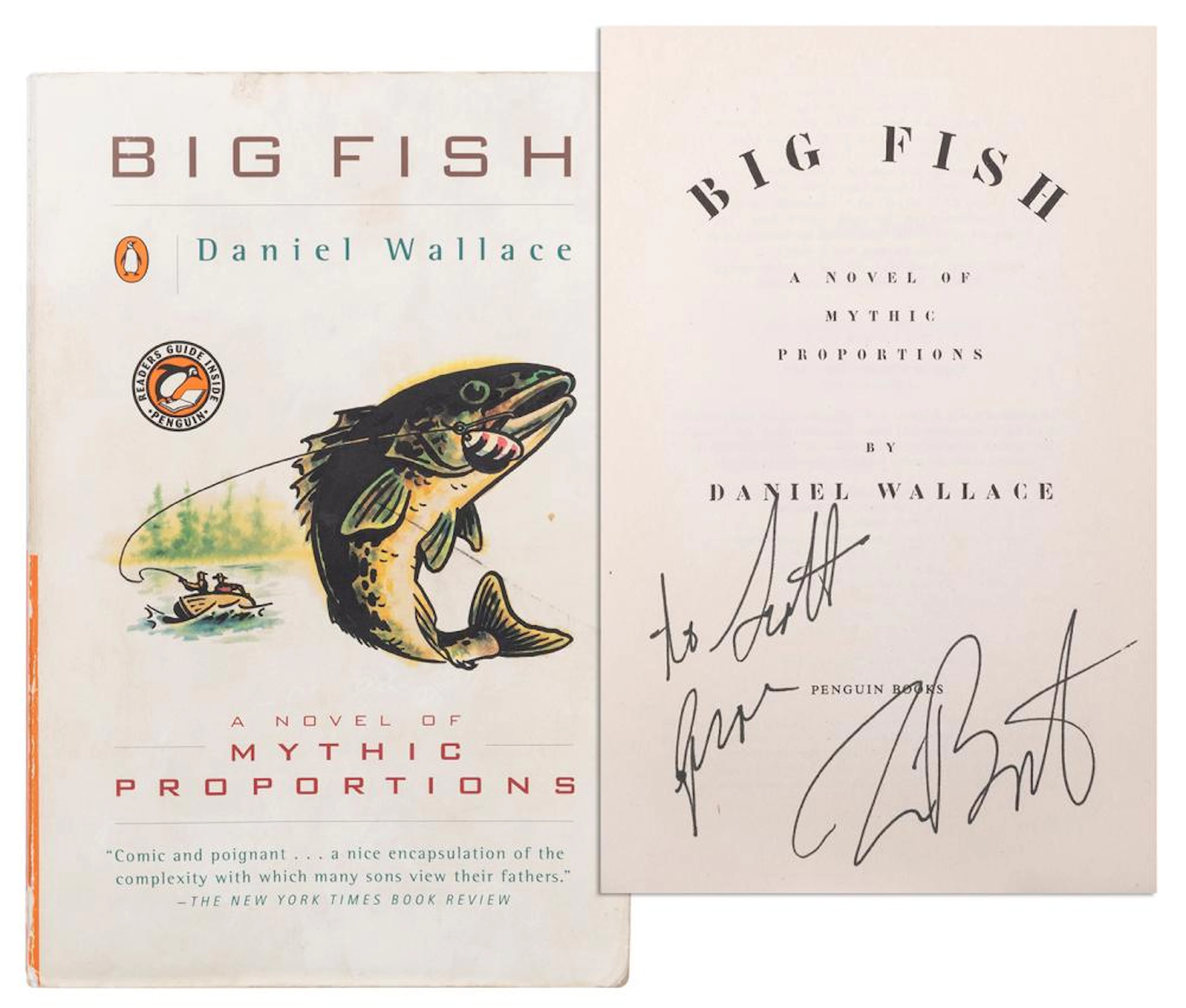 WALLACE, Daniel. Big Fish [Signed by Cast and Crew of 2003 ...