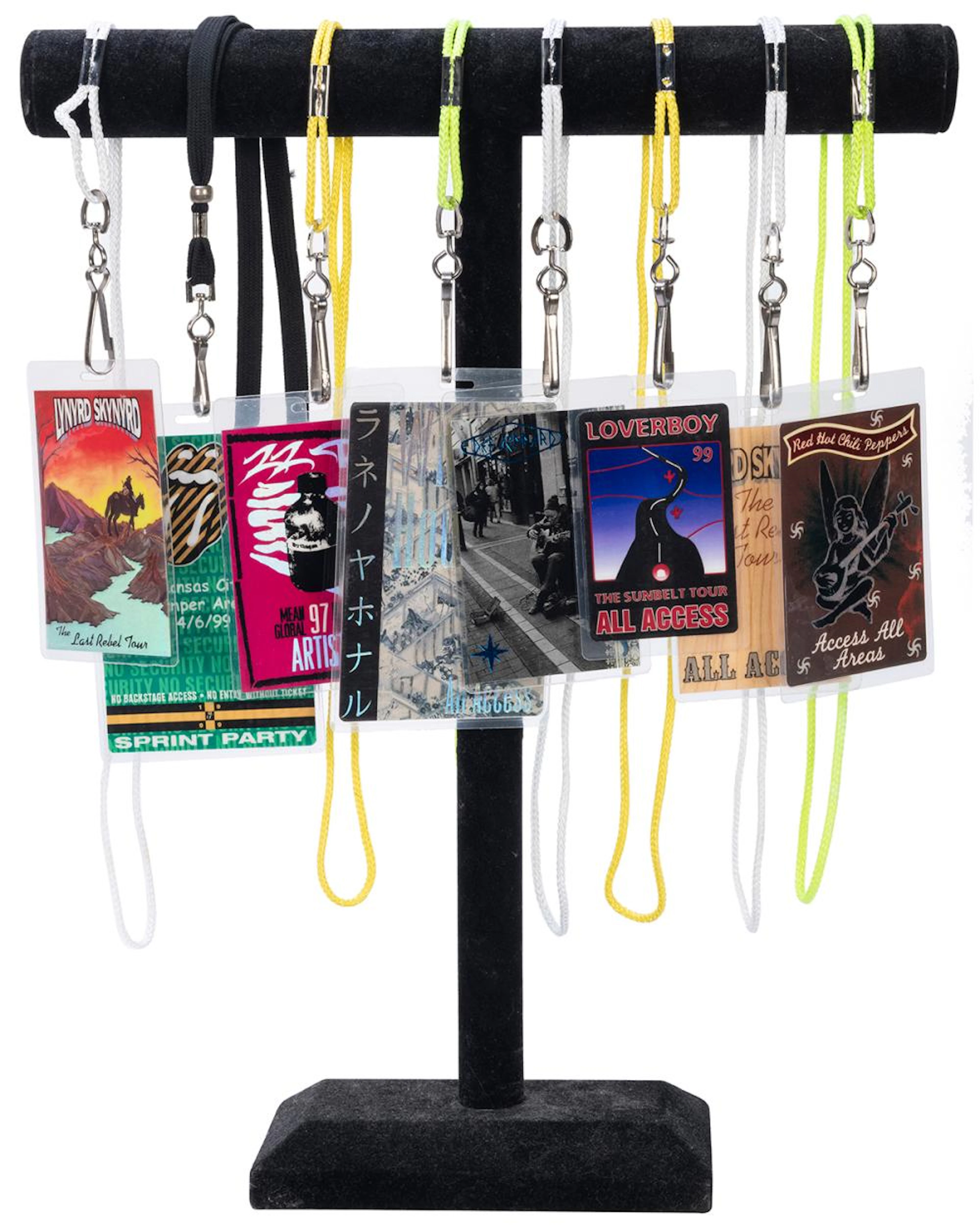 Lot of Backstage Passes. 1990s. Includes sixteen laminated ...