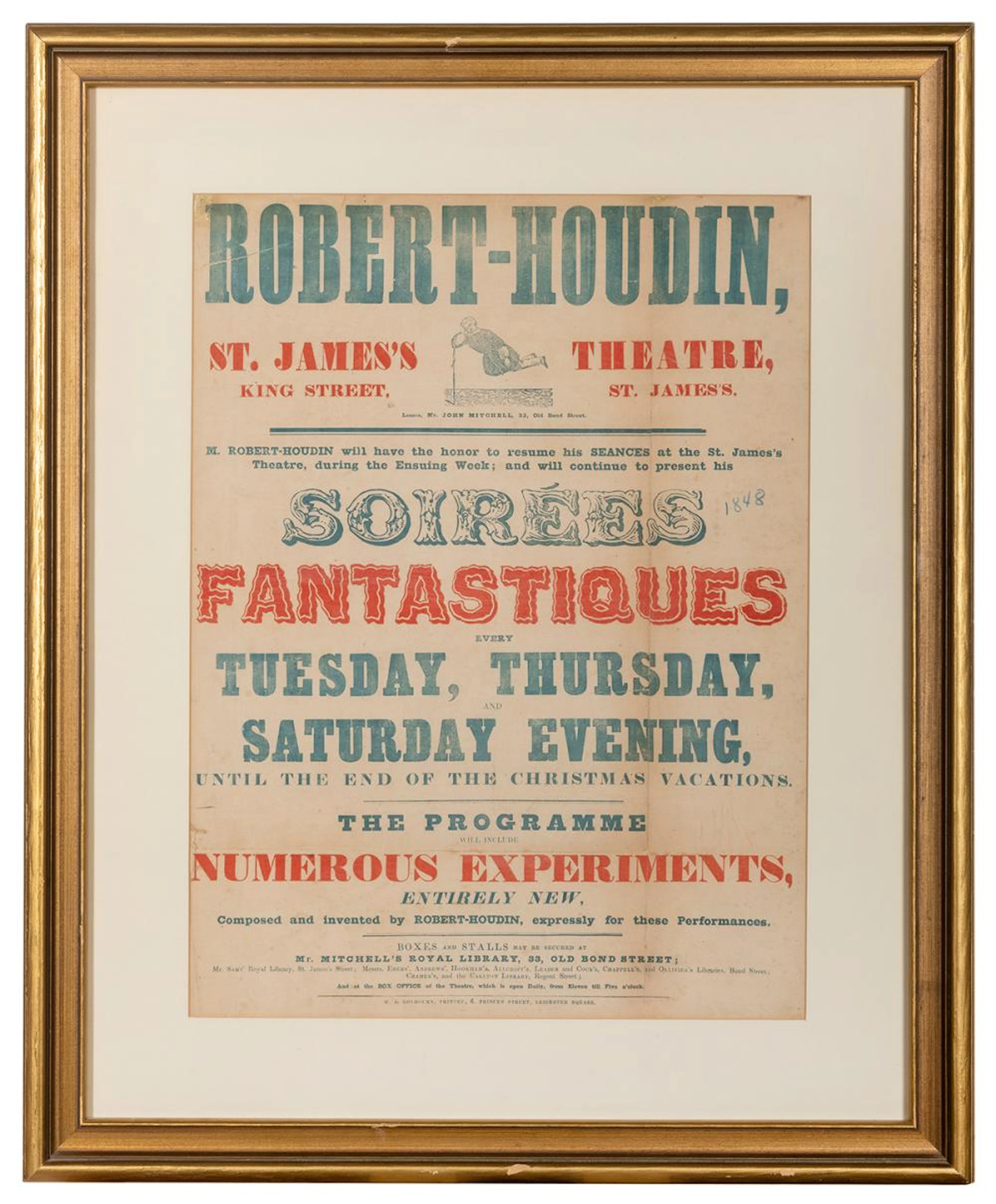 ROBERT-HOUDIN, JEAN-EUGÈNE. SOIREES FANTASTIQUES. LONDON: W...