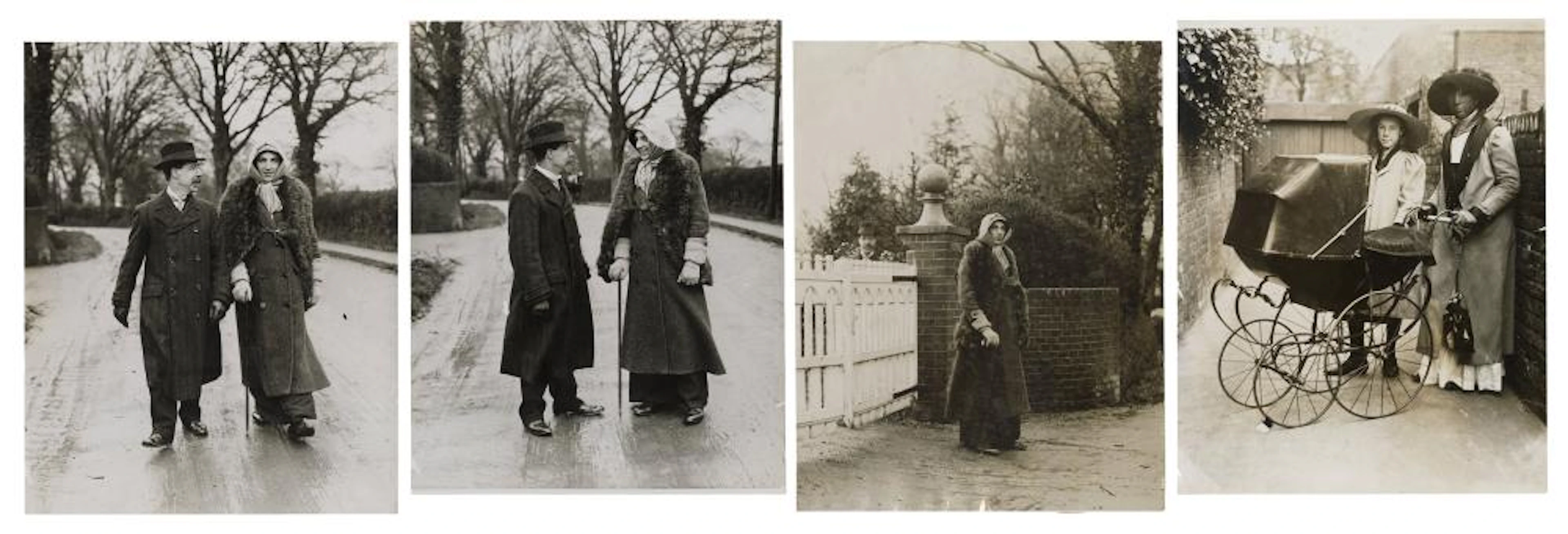 [CRIME]. FOUR PHOTOGRAPHS OF A POLICEMAN IN WOMAN?S DISGUIS...