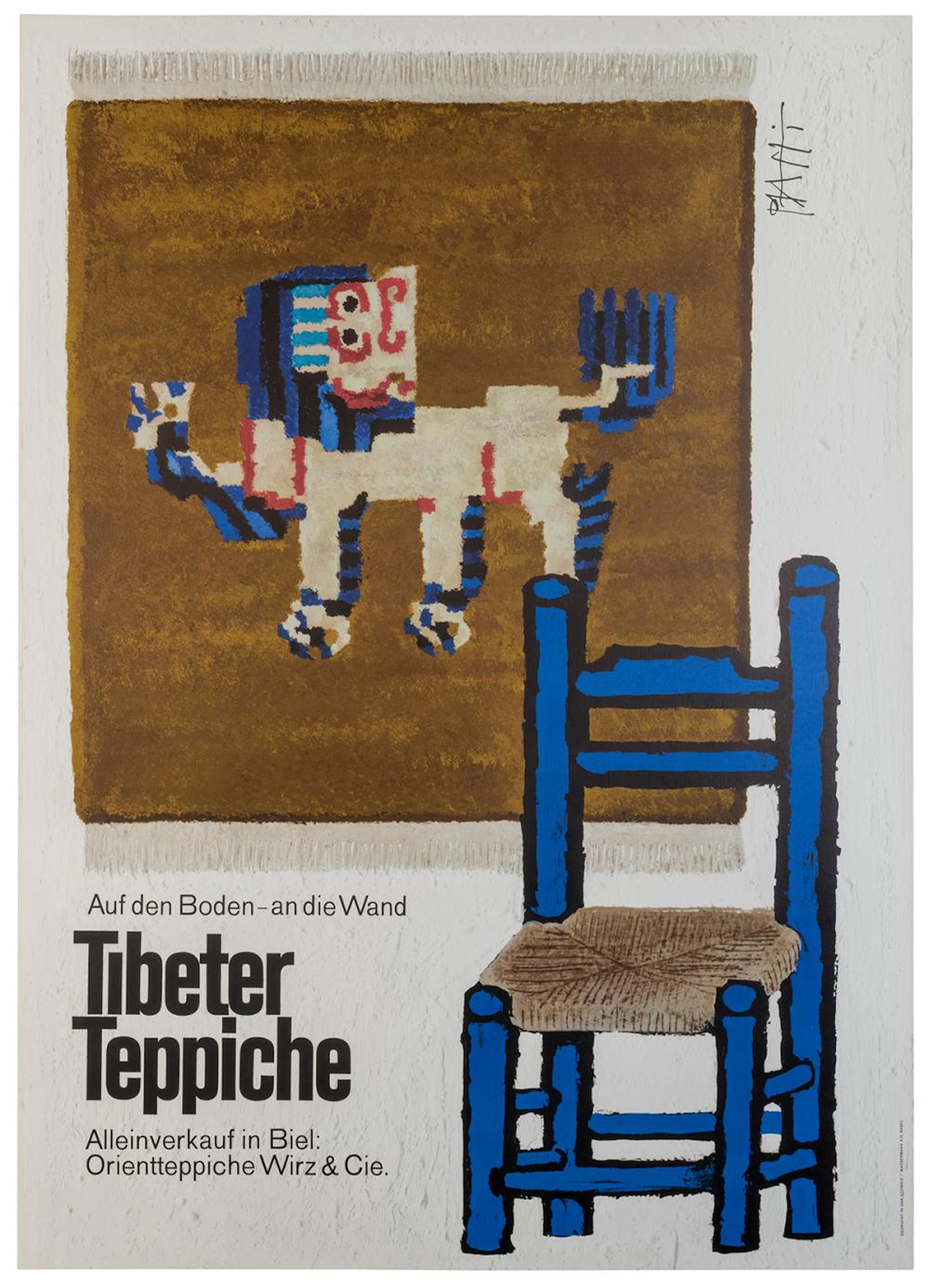 PIATTI, Celestino. Tibeter Teppiche. Basel: Wassermann A.G,...