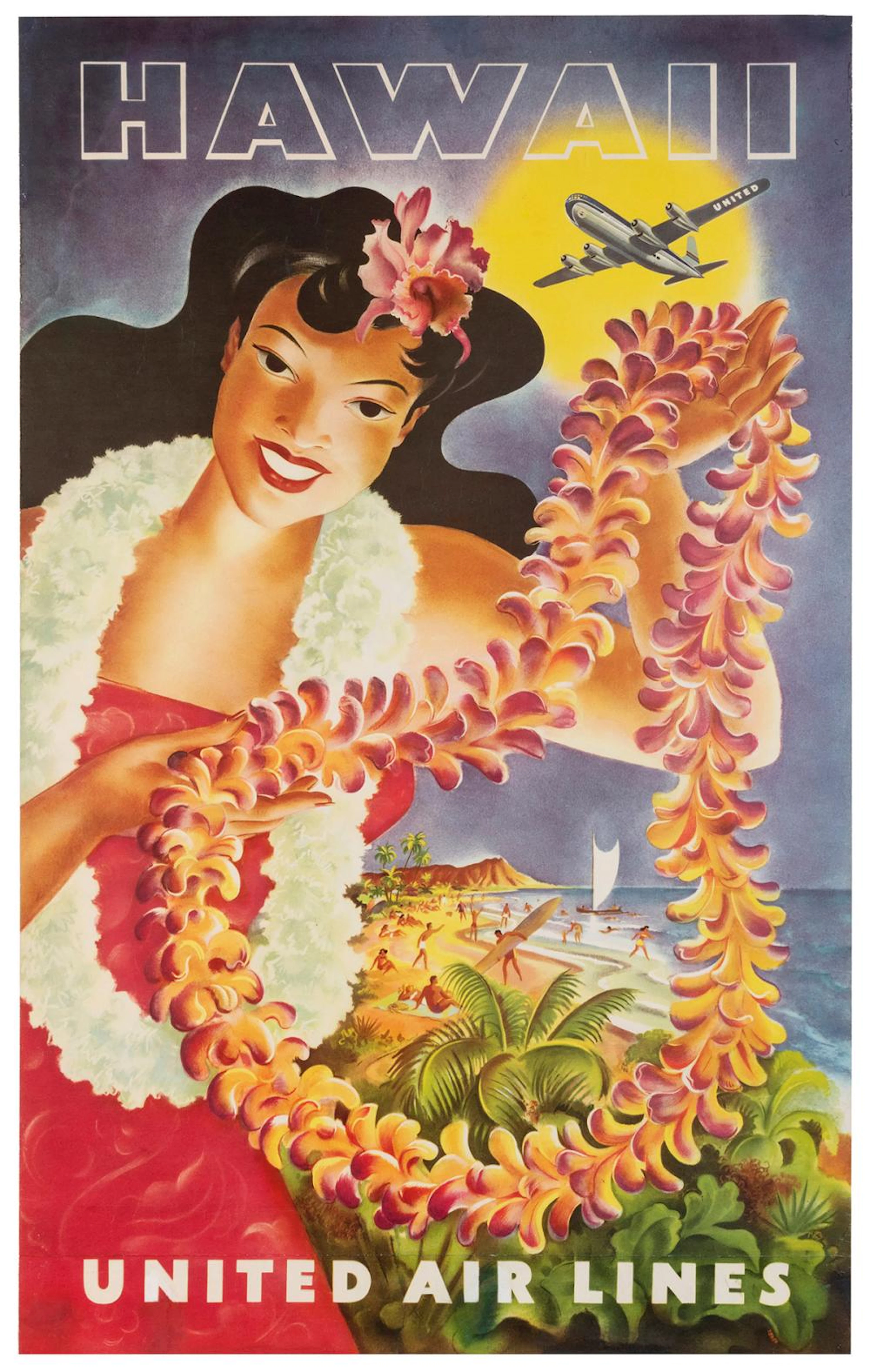 FEHER, Joseph (1908-1987). Hawaii / United Airlines. Circa ...