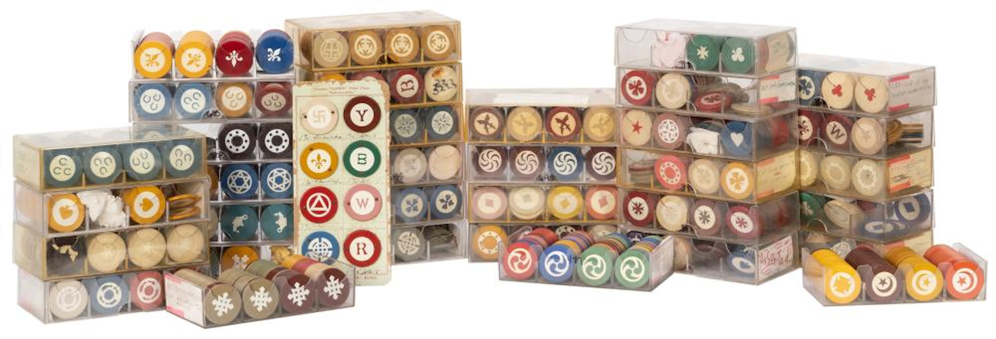 Massive Collection of Inlaid ?Wheel & Faro? and Other Inlai...