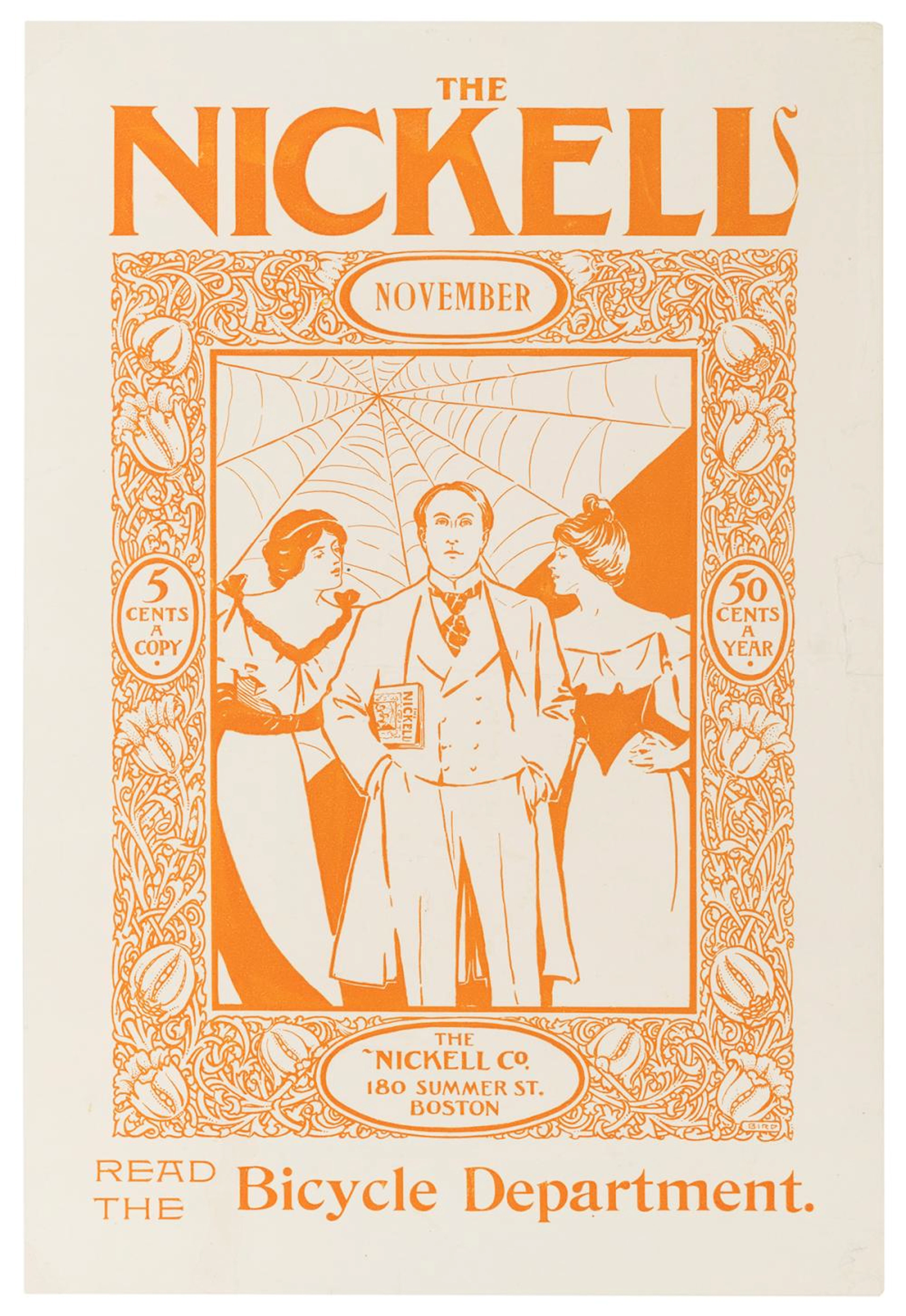 BIRD, Elisha Brown (1867-1943). The Nickell. 1896. Boston: ...