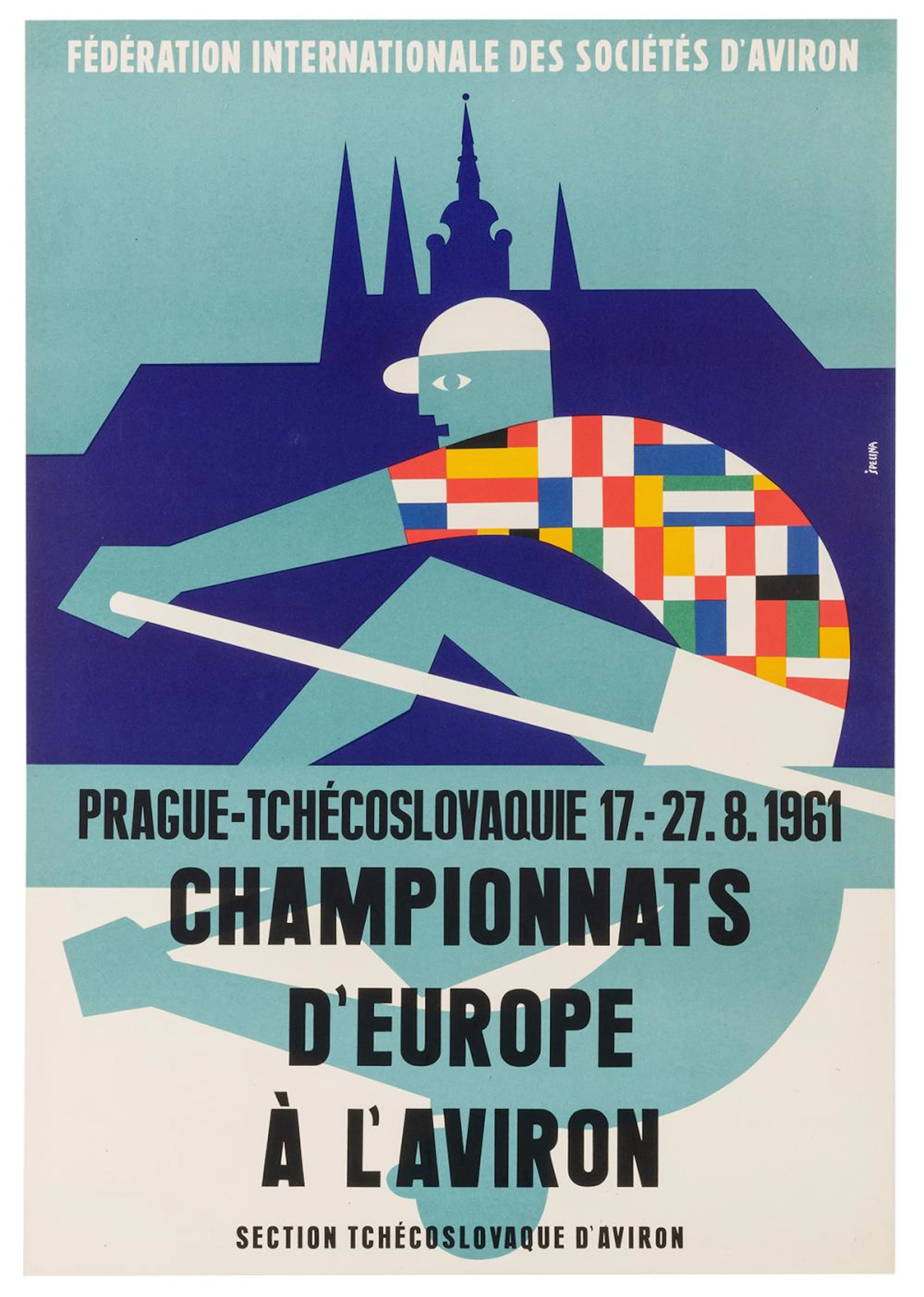 [ROWING]. SPELINA. Championnats D?Europe A L?Aviron. 1961. ...