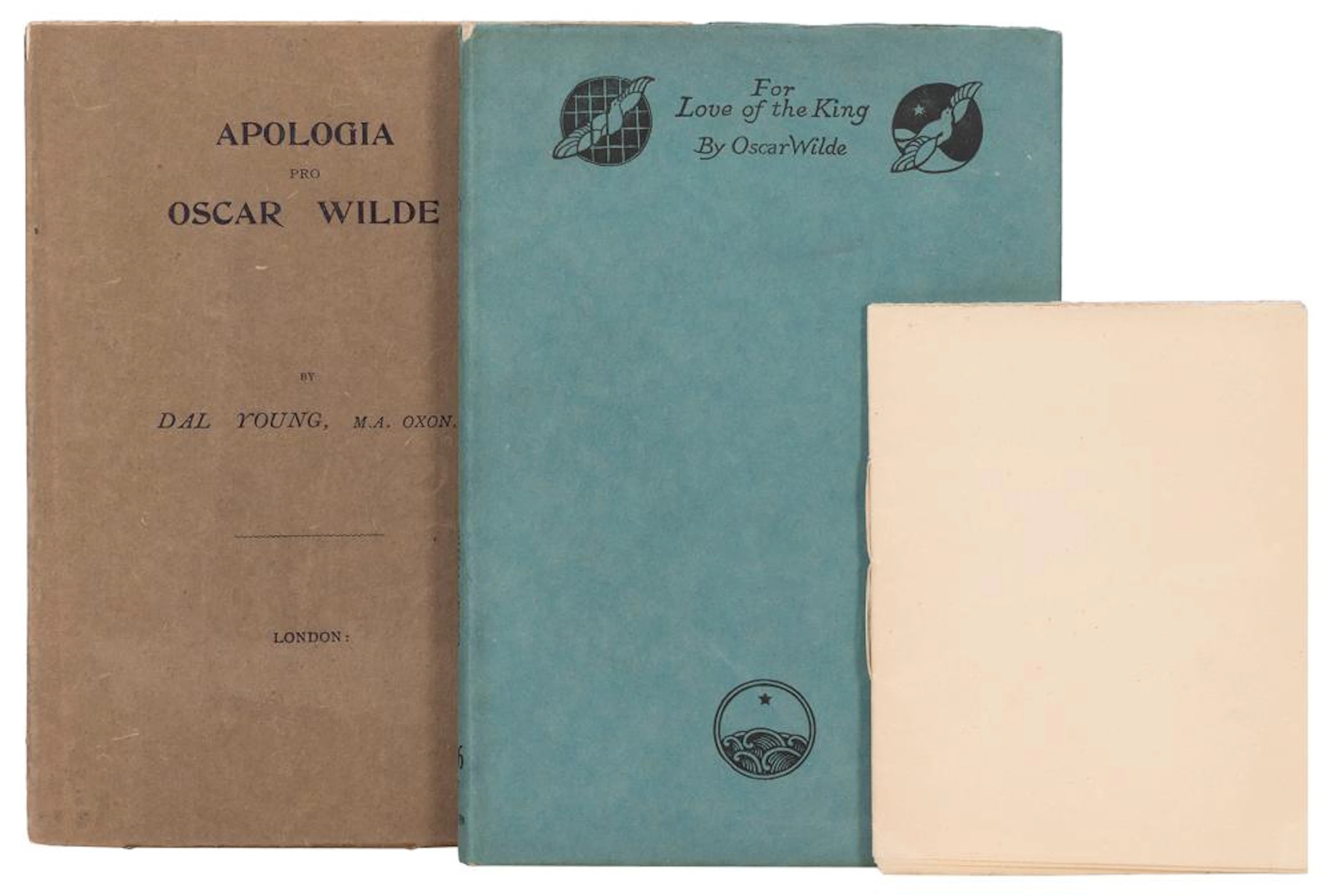 [WILDE, Oscar (1854?1900)]. A group of 3 works including: Y...