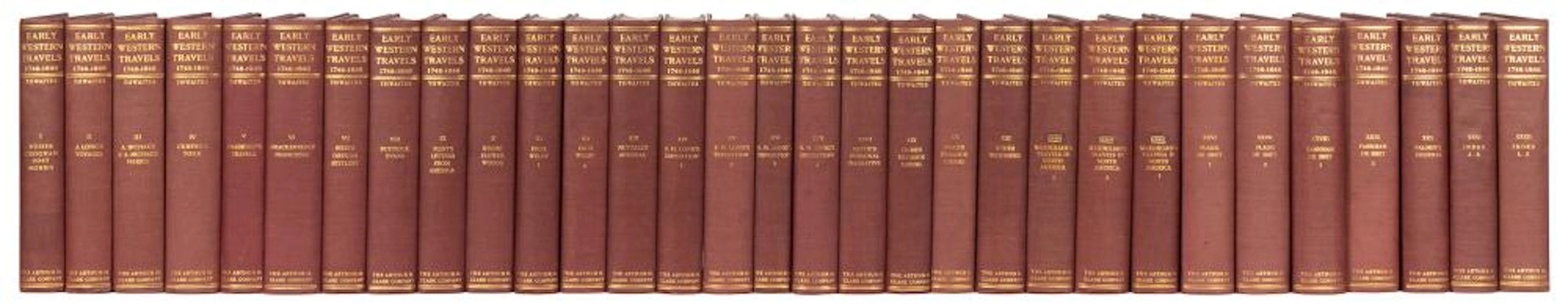 THWAITES, Ruben Gold (1853?1913), editor. Early Western Tra...