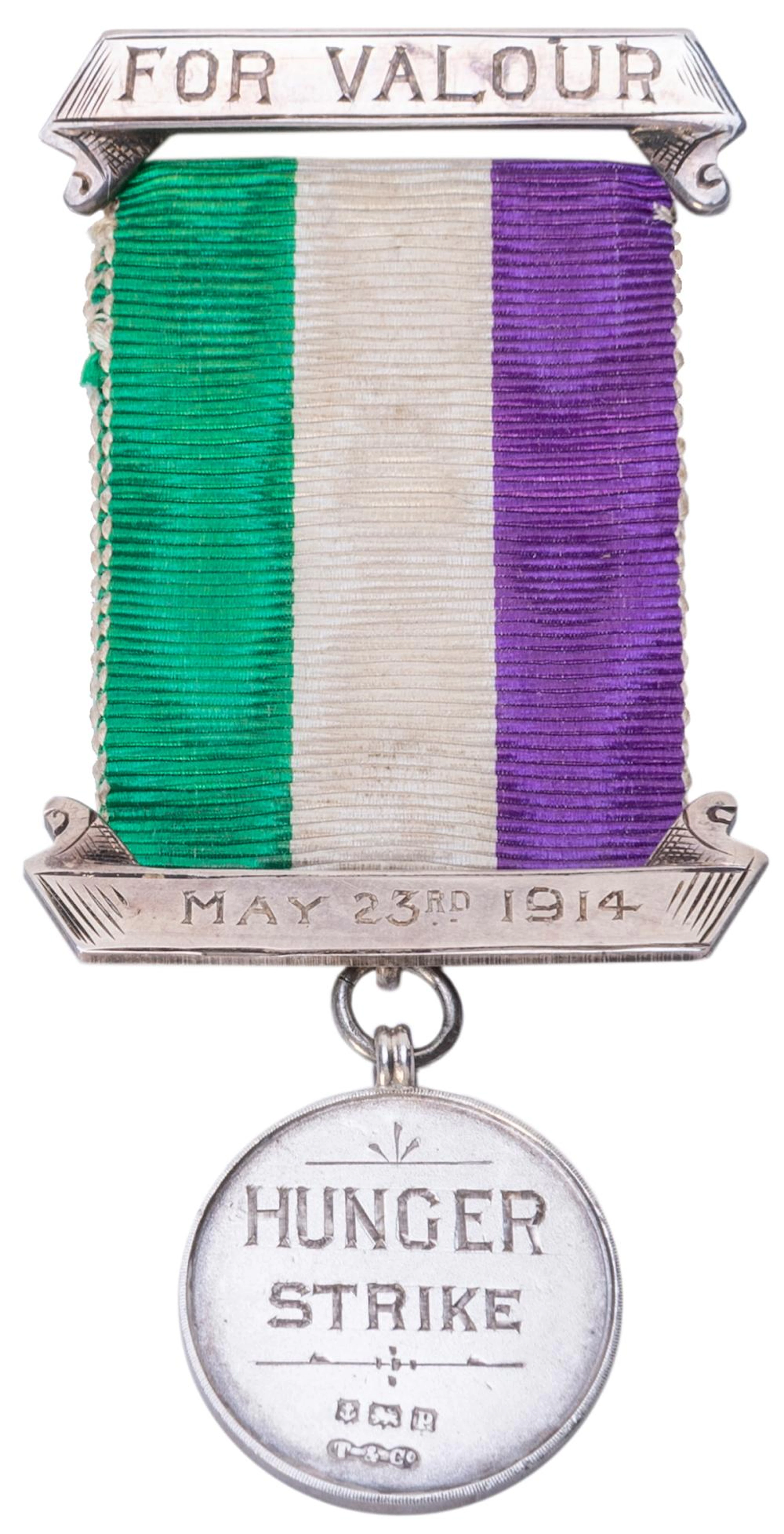 [WOMEN?S SUFFRAGE]. Hunger Strike Medal with original case....