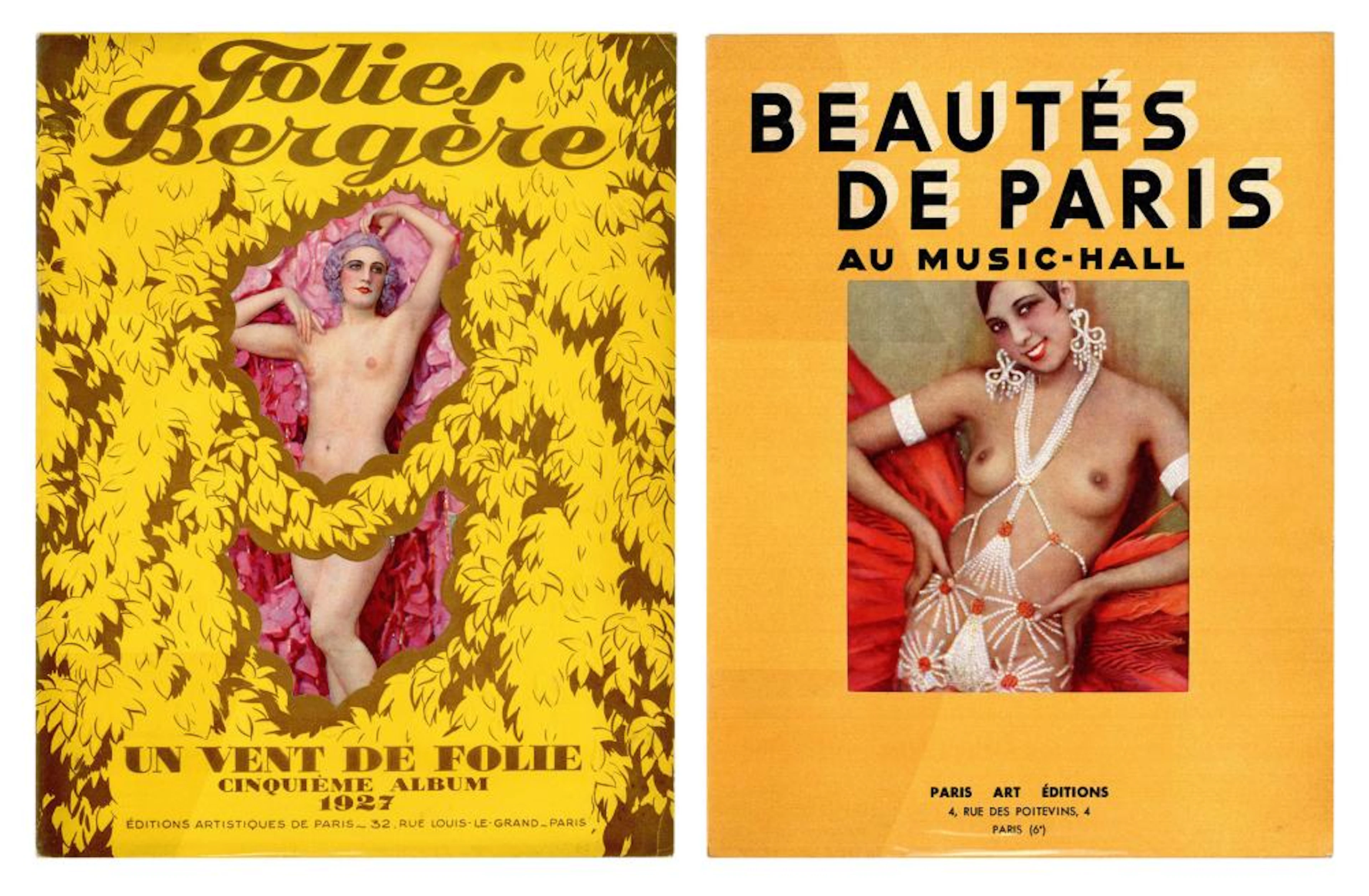 [BAKER, Josephine (1906-1975)]. Pair of Folies Bergere / mu...