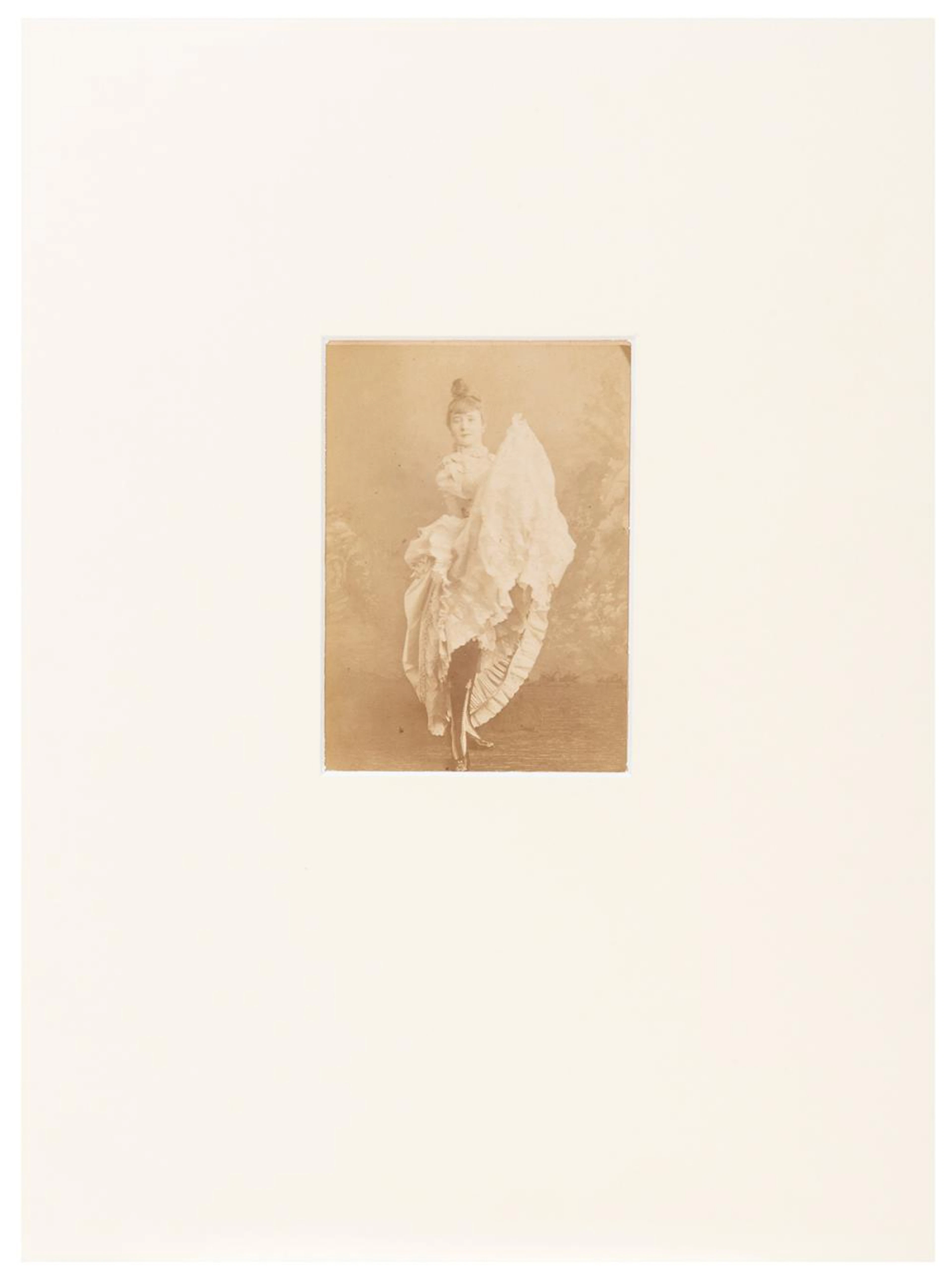LA GOULUE (stage name of Louise Weber, 1866-1929). Albumen ...