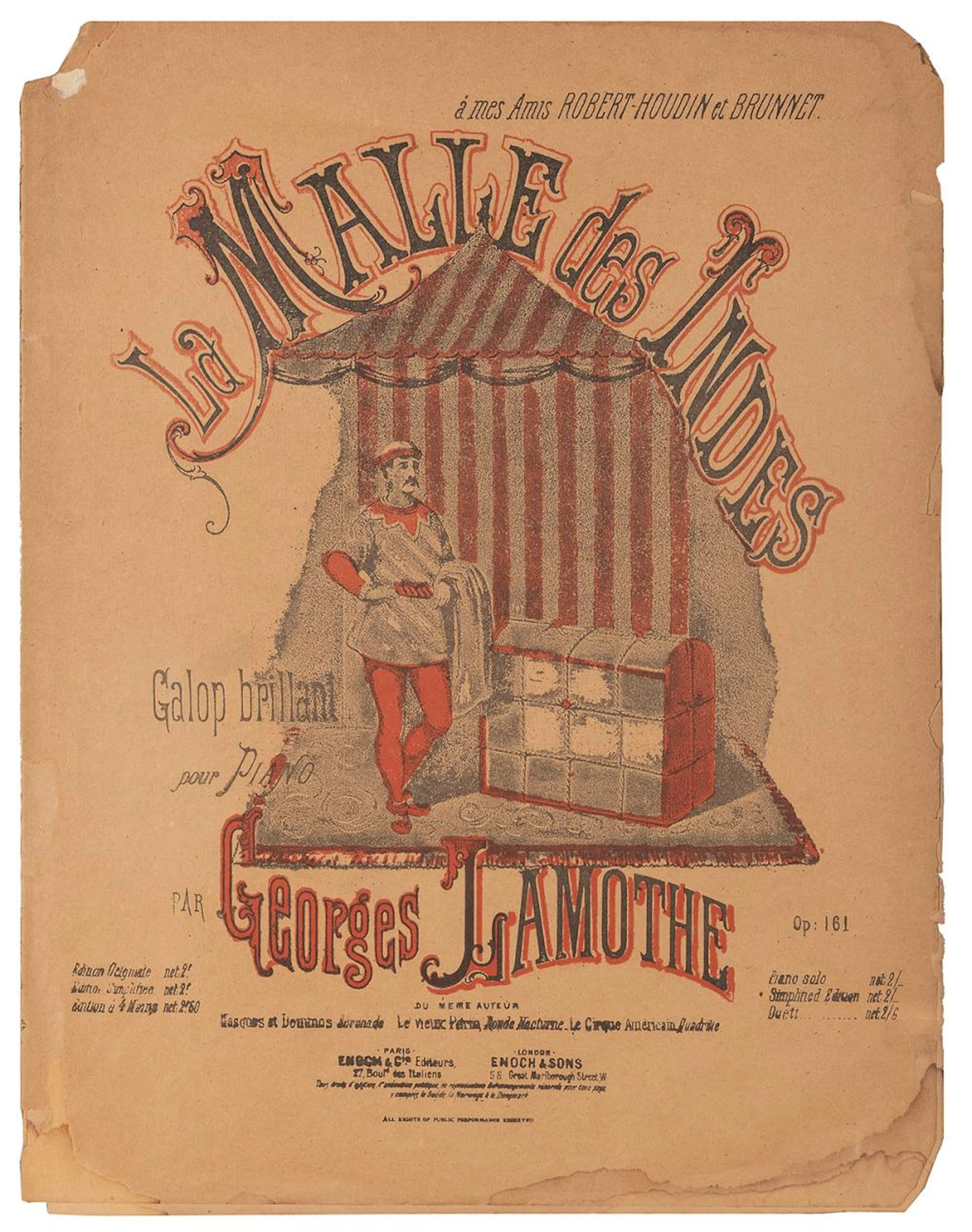[ROBET-HOUDIN, Jean Eugène] La Malle des Indes. Paris/Londo...