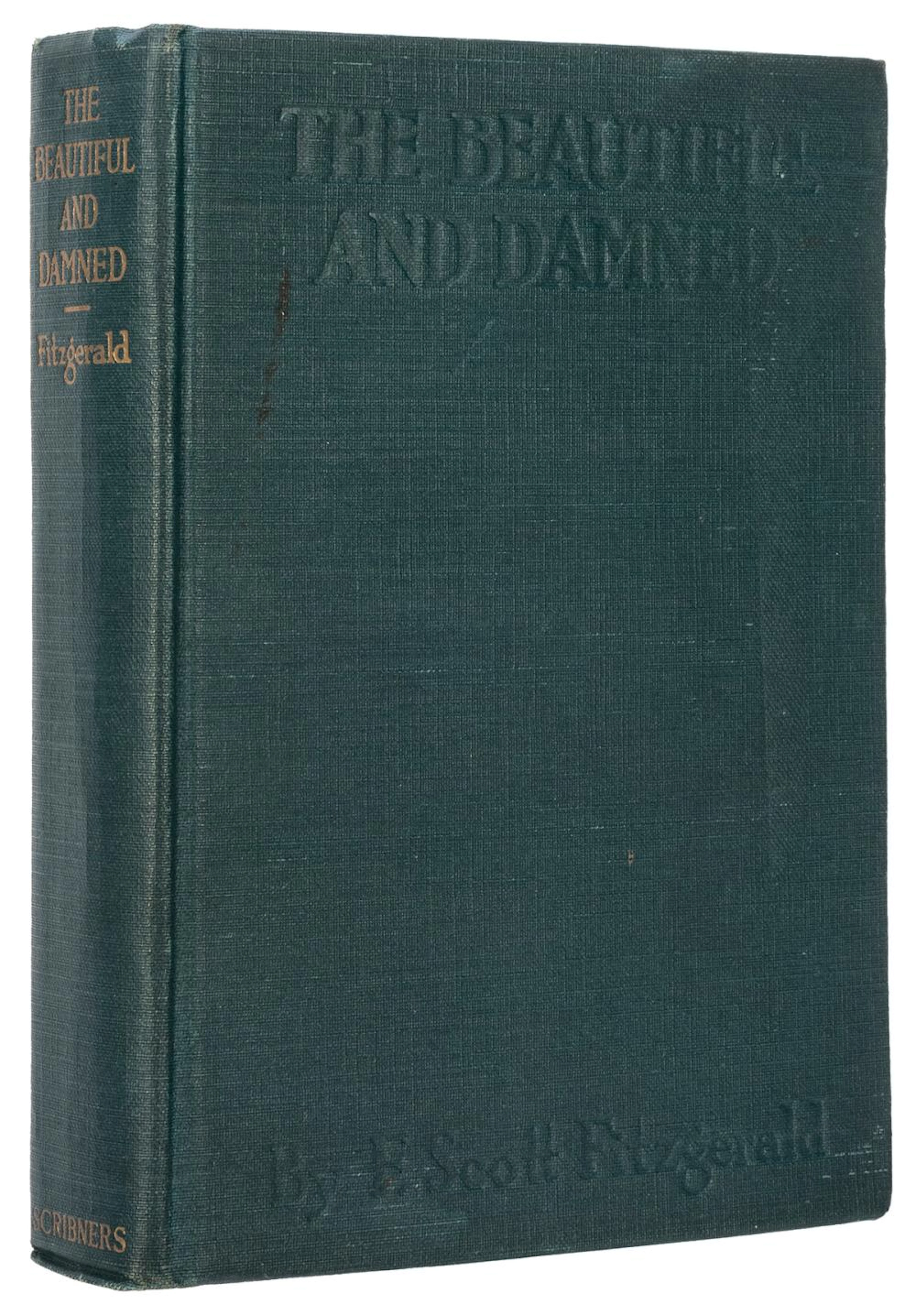 FITZGERALD, F. Scott (1896?1940). The Beautiful and Damned....