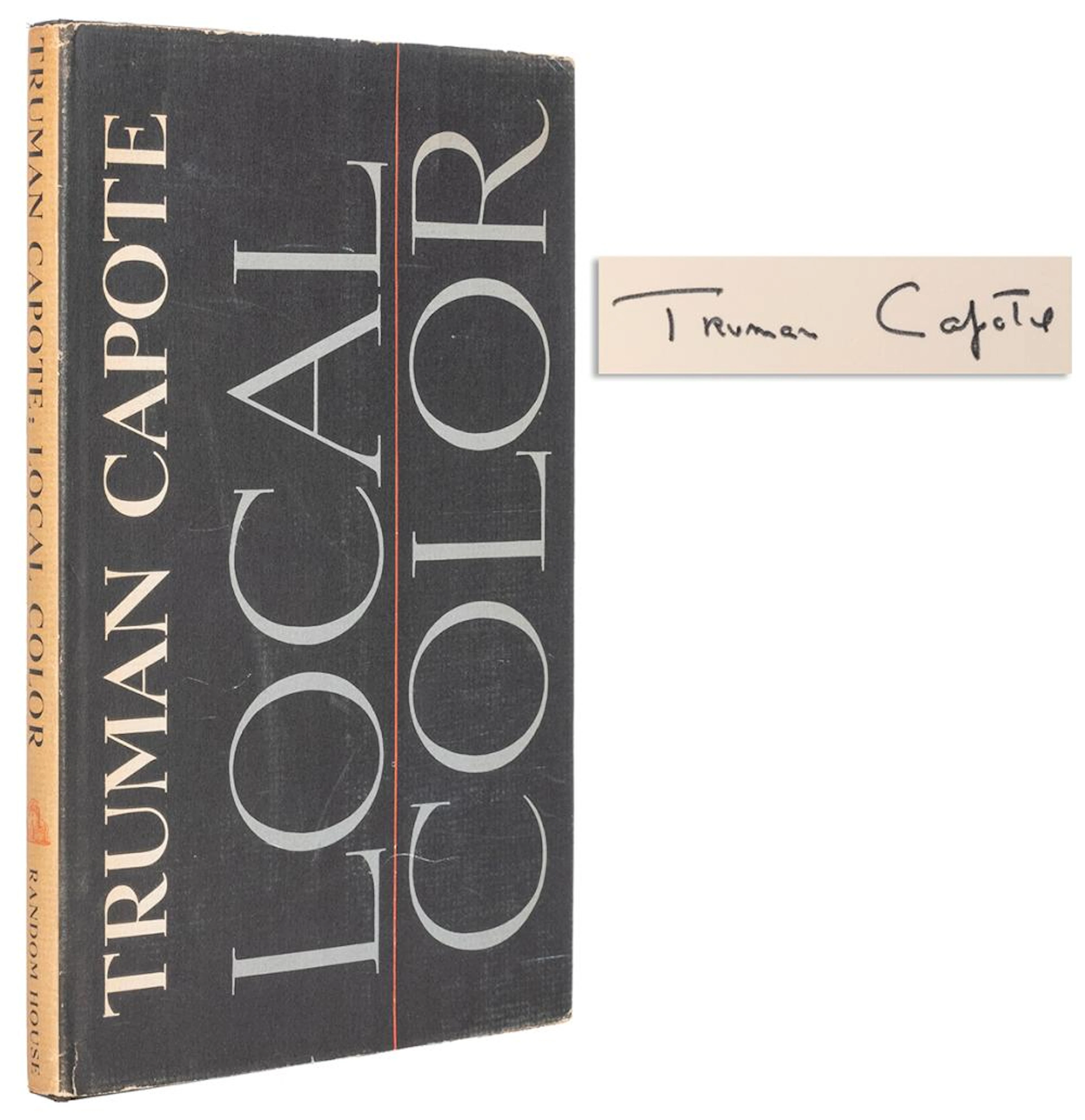 CAPOTE, Truman (1924?1984). Local Color. New York: Random H...
