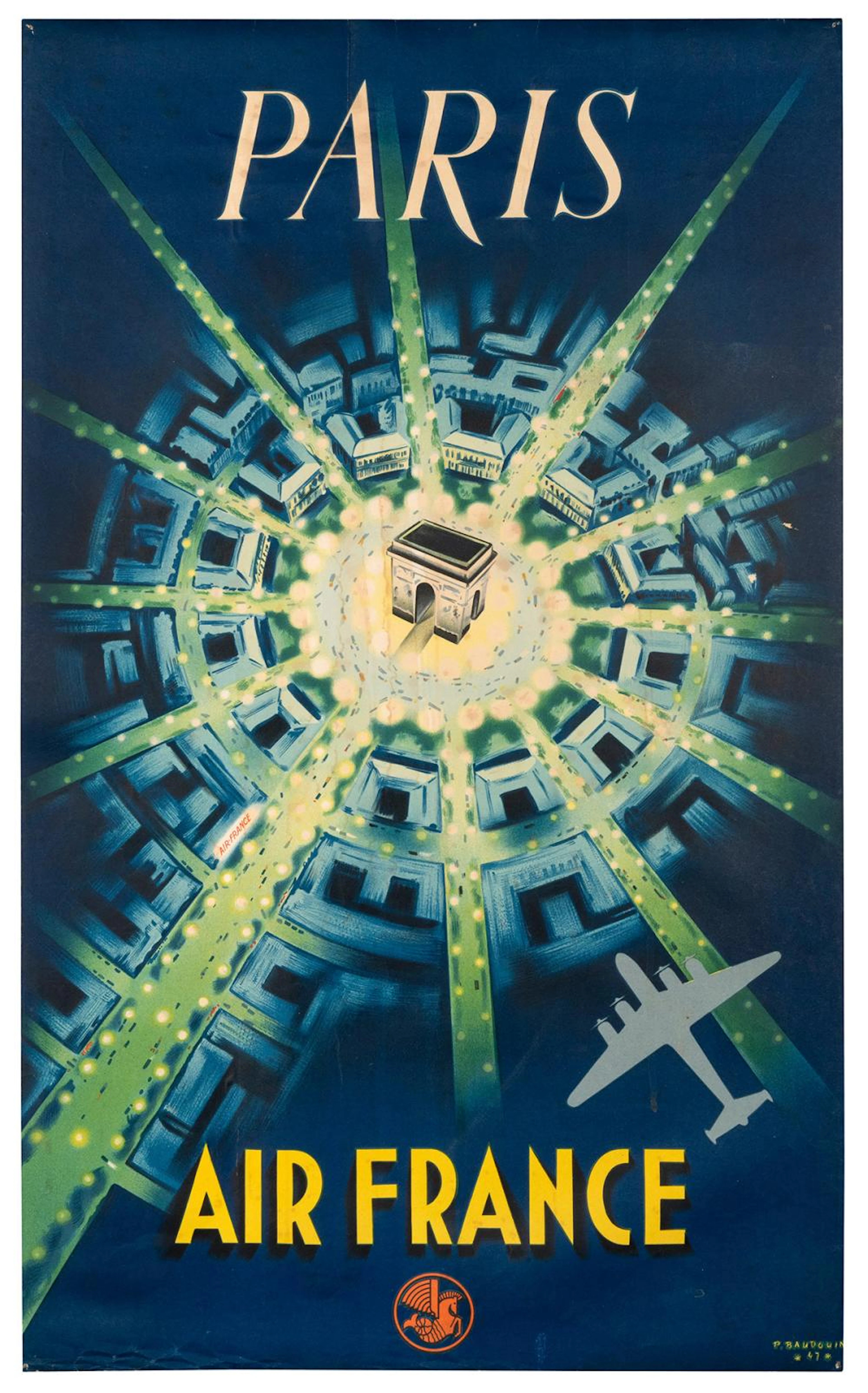 BAUDOUIN, Pierre (1921 ? 1971). Air France / Paris. 1948. [...